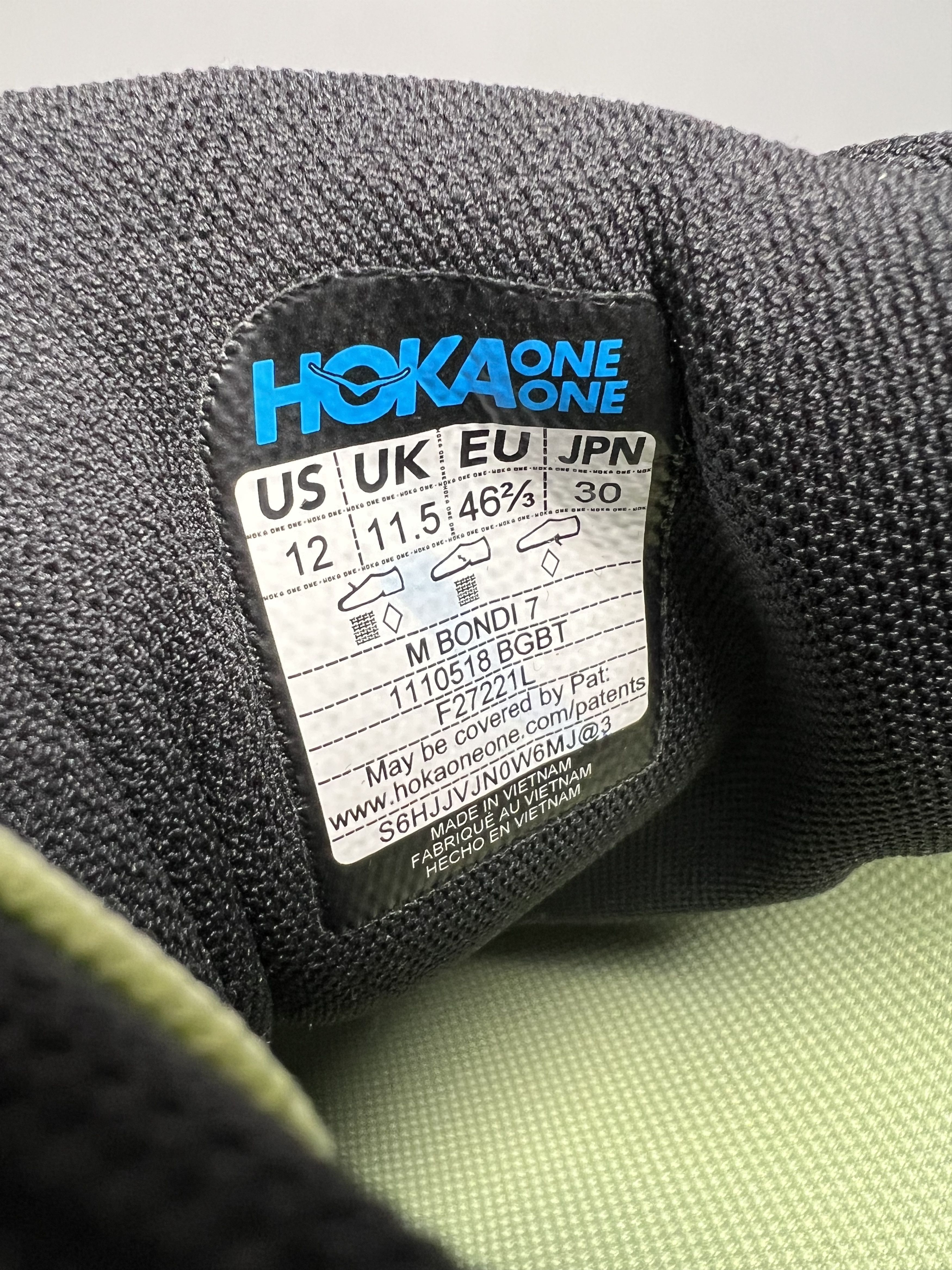 Hoka Hoka One One Bondi 7 Men's Running Shoes Walking Gym Size US 12 / EU 45 - 10 Thumbnail