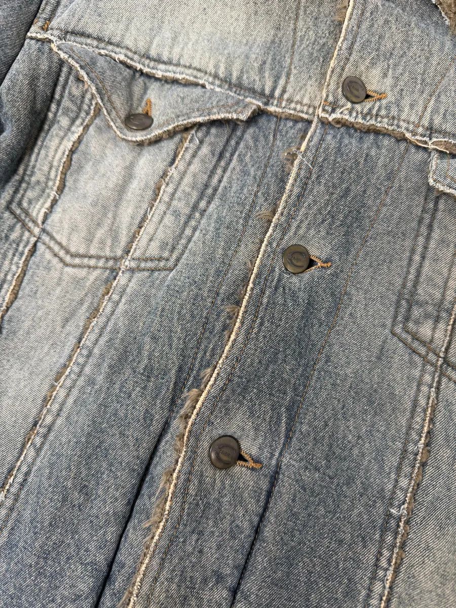 Just Cavalli AW2005 Cavalli Blue Faux Fur Faded Denim Jacket Size US M / EU 48-50 / 2 - 12 Thumbnail
