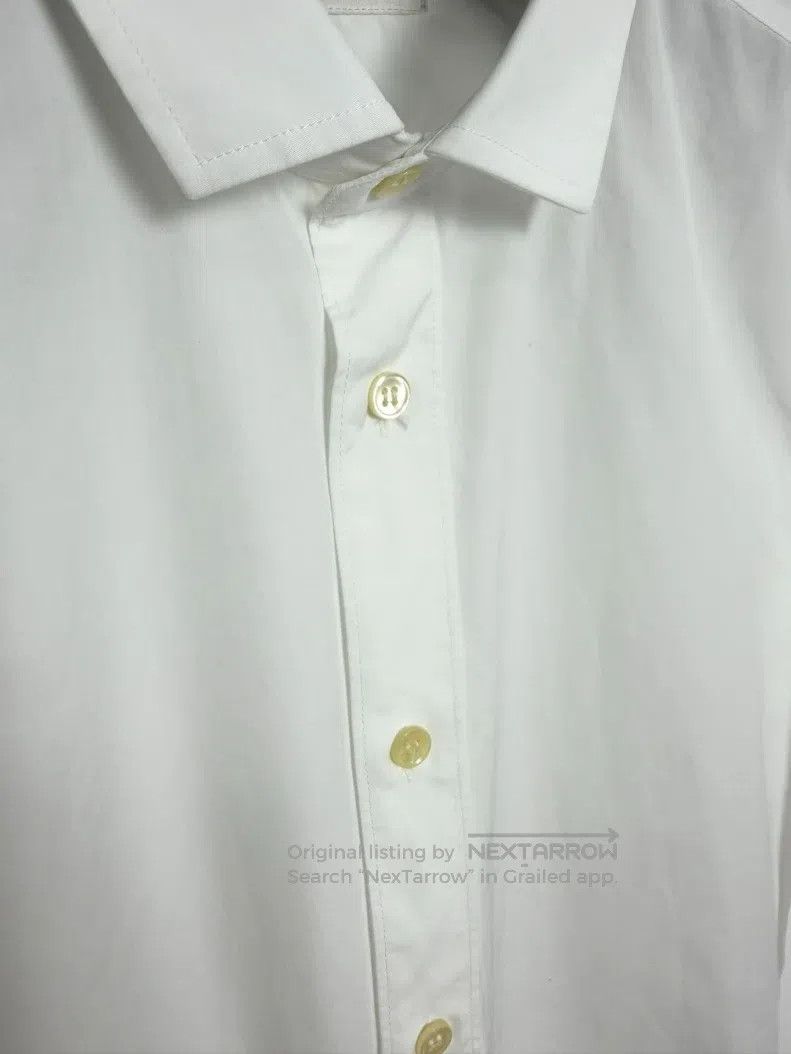Saint Laurent Paris Saint Laurent Paris Size 37 White Broadcloth Basic Shirt i Size US M / EU 48-50 / 2 - 3 Thumbnail