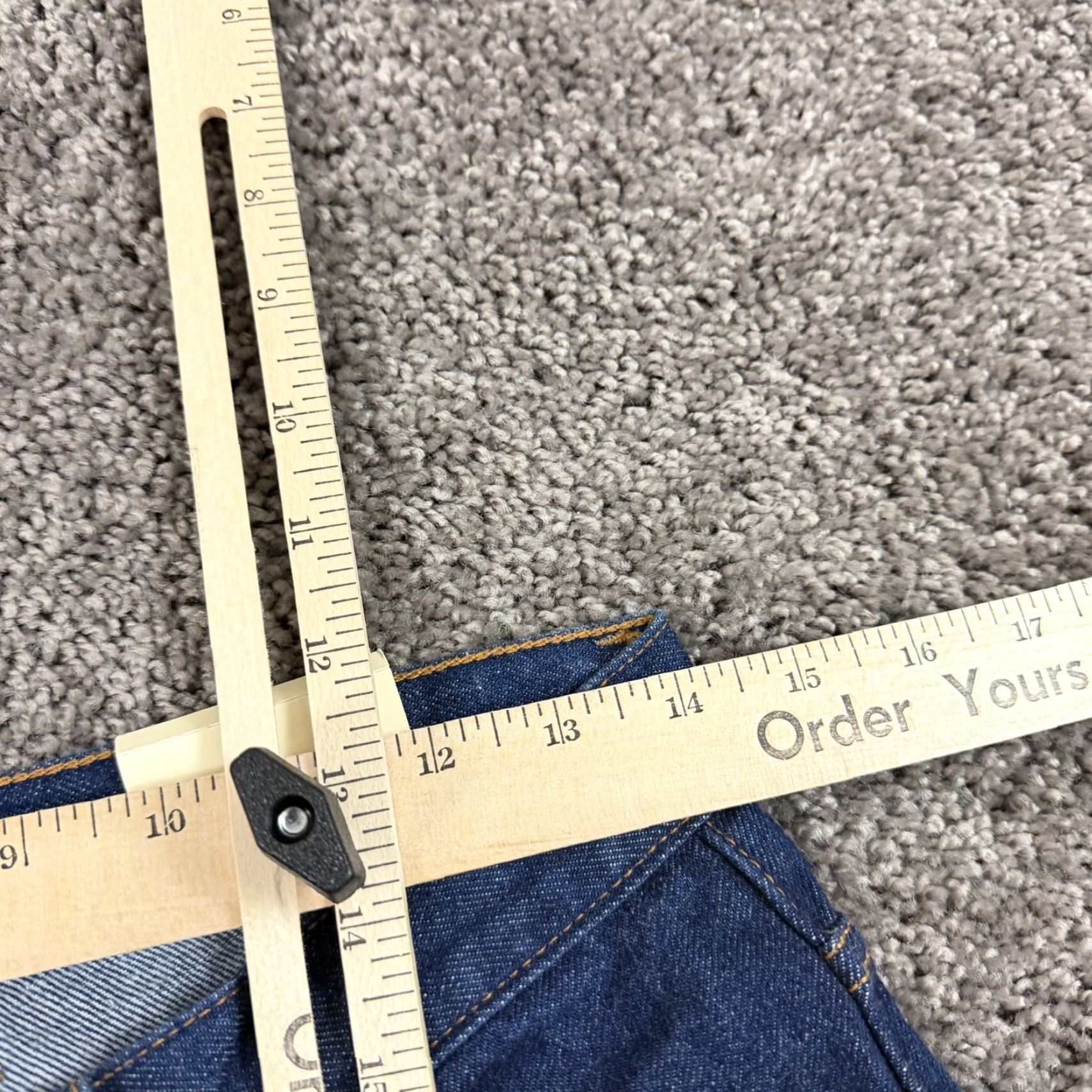Guess VINTAGE GUESS Jeans Womens Boot Cut 31 Low Waist Dark Wash Denim 27x33 Blue 100% Cotton Regular Woman Jeans USA Logo Pockets Size 24" / US 00 / IT 34 - 5 Thumbnail