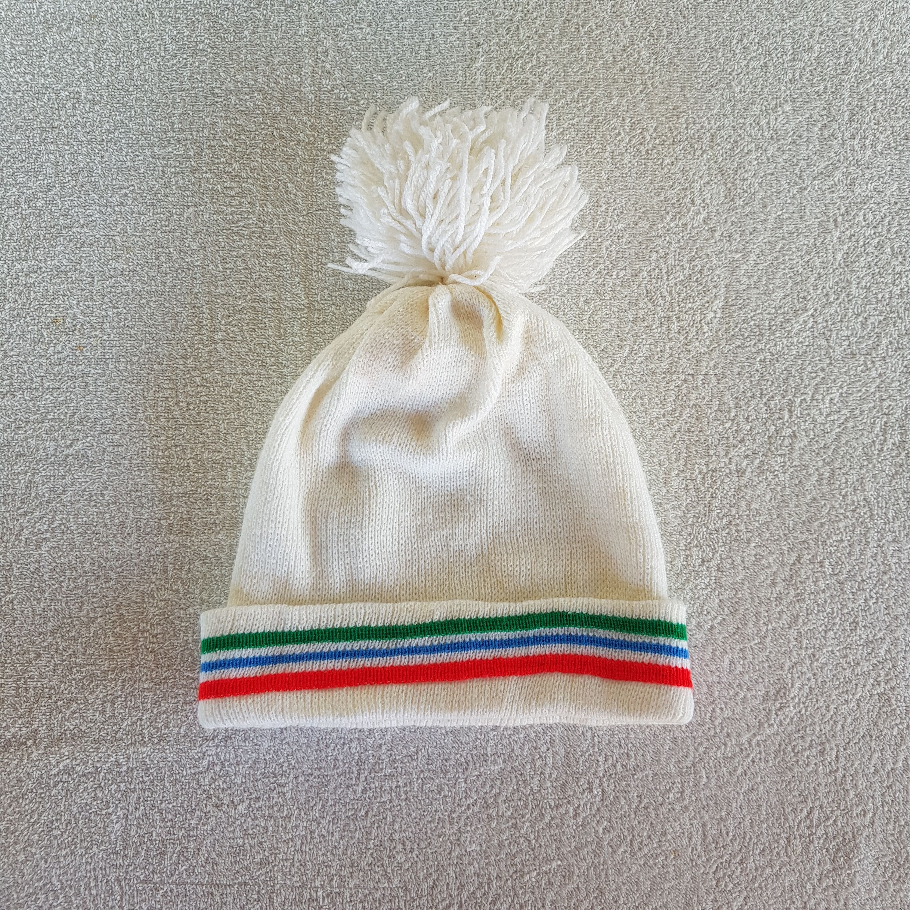 Japanese Brand Vintage Japanese Beanie Fair Isle Ribbed Knit Snow Caps Hats Size ONE SIZE - 1 Thumbnail