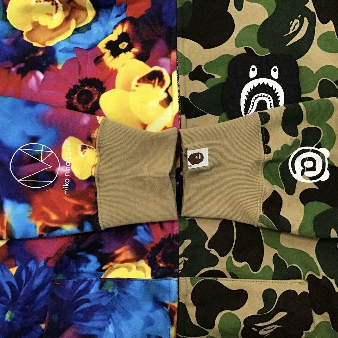 Bape BAPE × Mika Ninagawa BE@R Shark full zip hoodie ABC camo Size US L / EU 52-54 / 3 - 6 Thumbnail