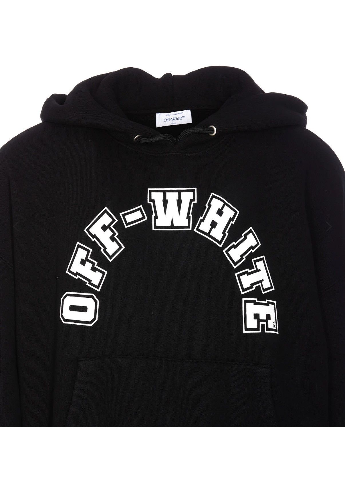 Off-White 🏈 Football-print cotton hoodie