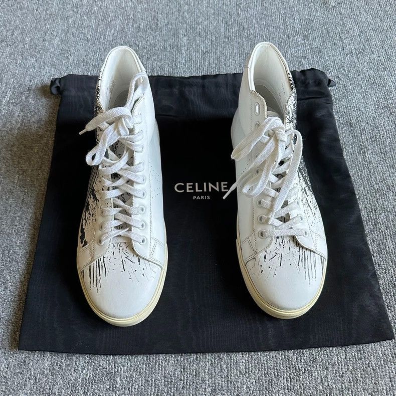 Celine CELINE Black graffiti copywriting board shoes casual shoes Size US 8 / EU 41 - 7 Thumbnail