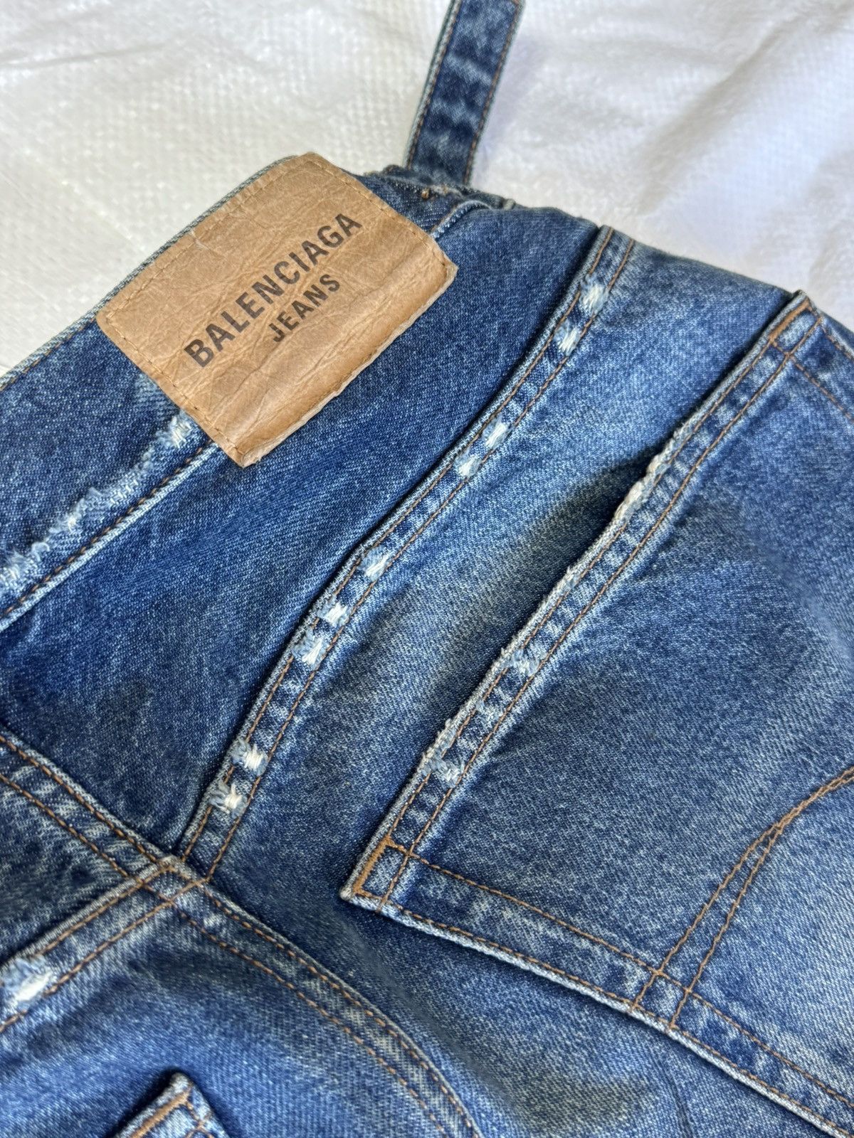 Balenciaga Balenciaga Skribble Denim (Repaired Heel Bite) Size US 30 / EU 46 - 9 Thumbnail