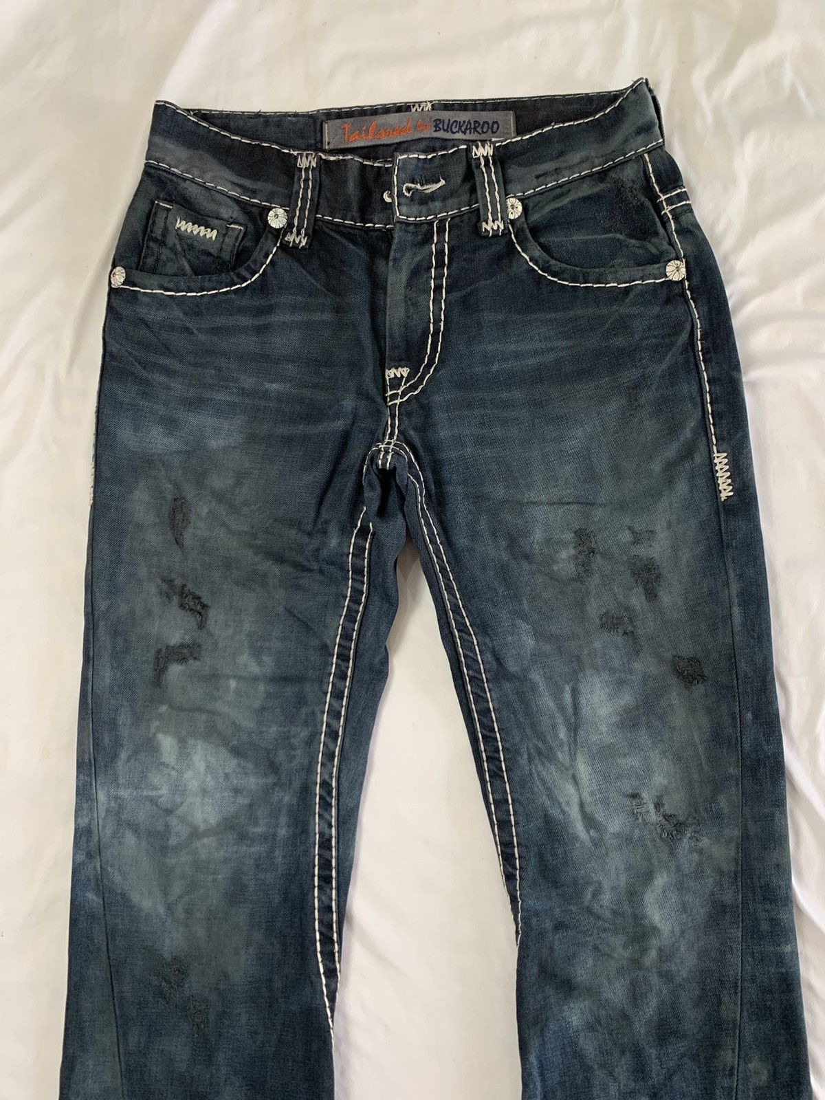 Le Grande Bleu (L.G.B.) Flare buckaroo archive jeans pant Size US 28 / EU 44 - 4 Thumbnail
