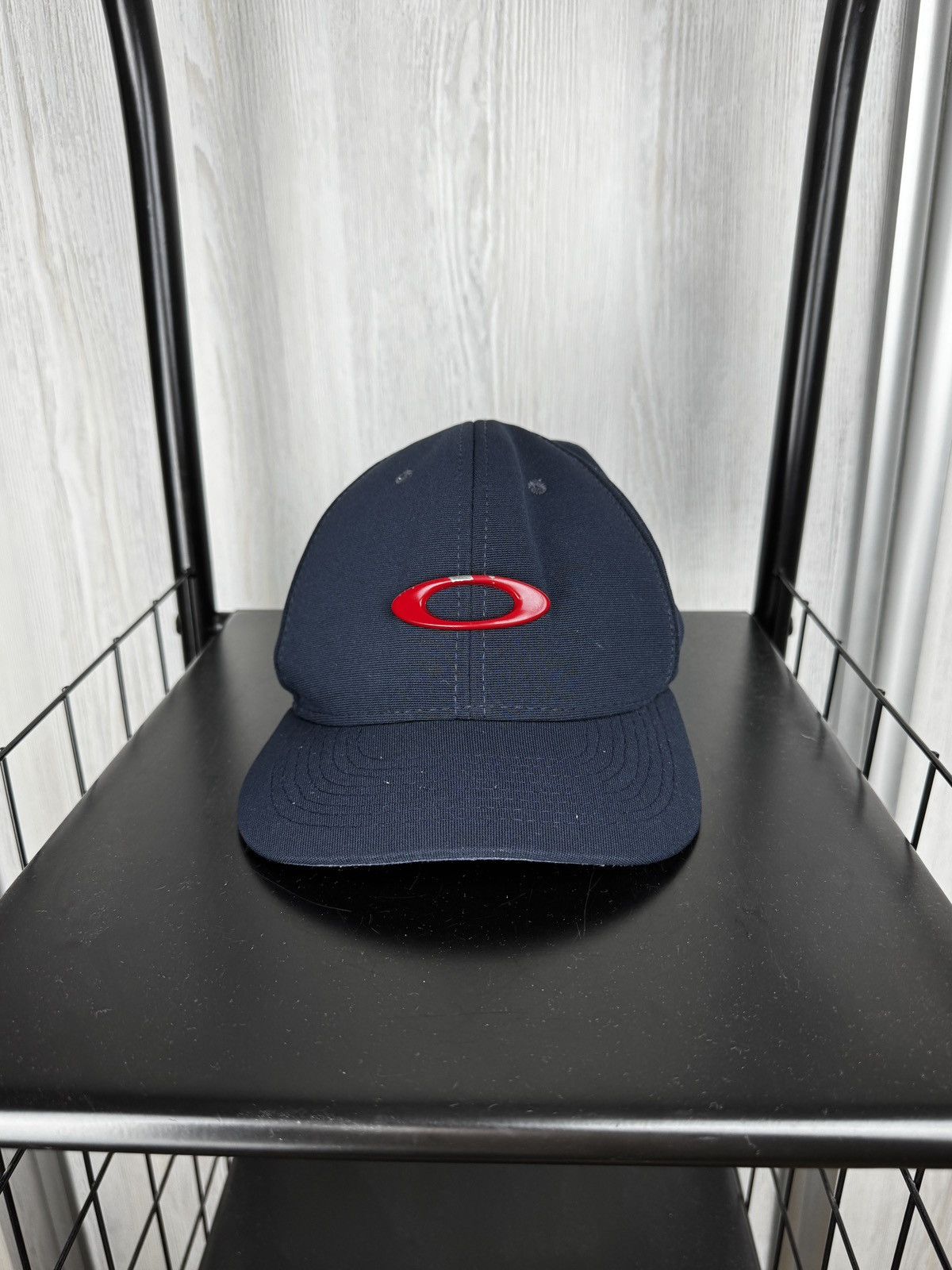 Oakley Oakley Tincan Navy Blue/Red vintage flex cap Size ONE SIZE - 3 Thumbnail