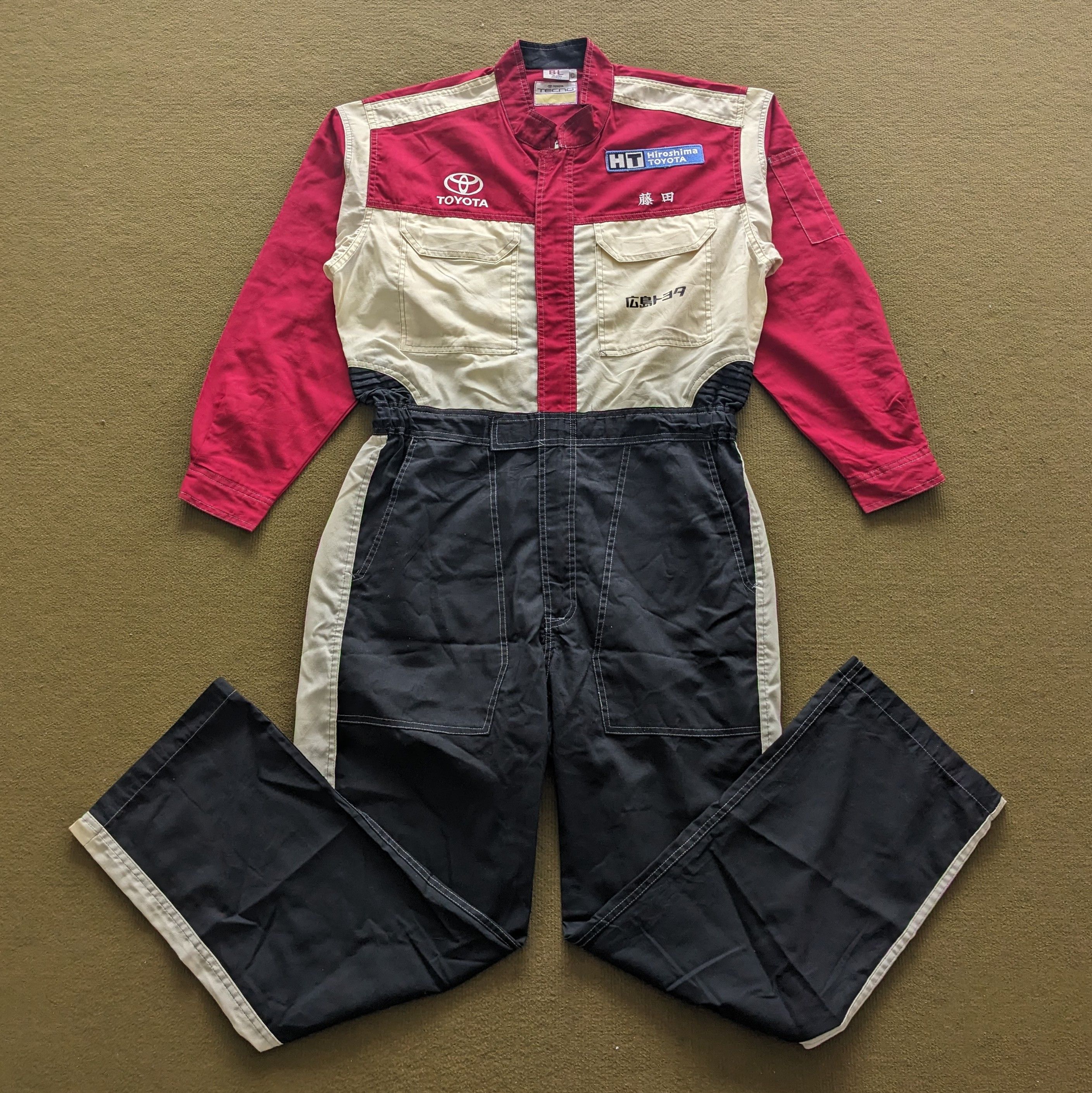 Other Vintage TOYOTA Racing Team Workwear Coverall Jacket Size US L / EU 52-54 / 3 - 3 Thumbnail
