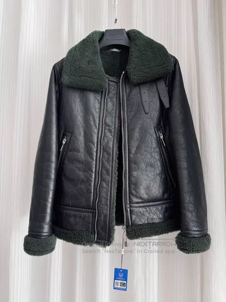 Dior Dior Leather and Fur Integrated Fur Coat Size US S / EU 44-46 / 1 - 1 Thumbnail