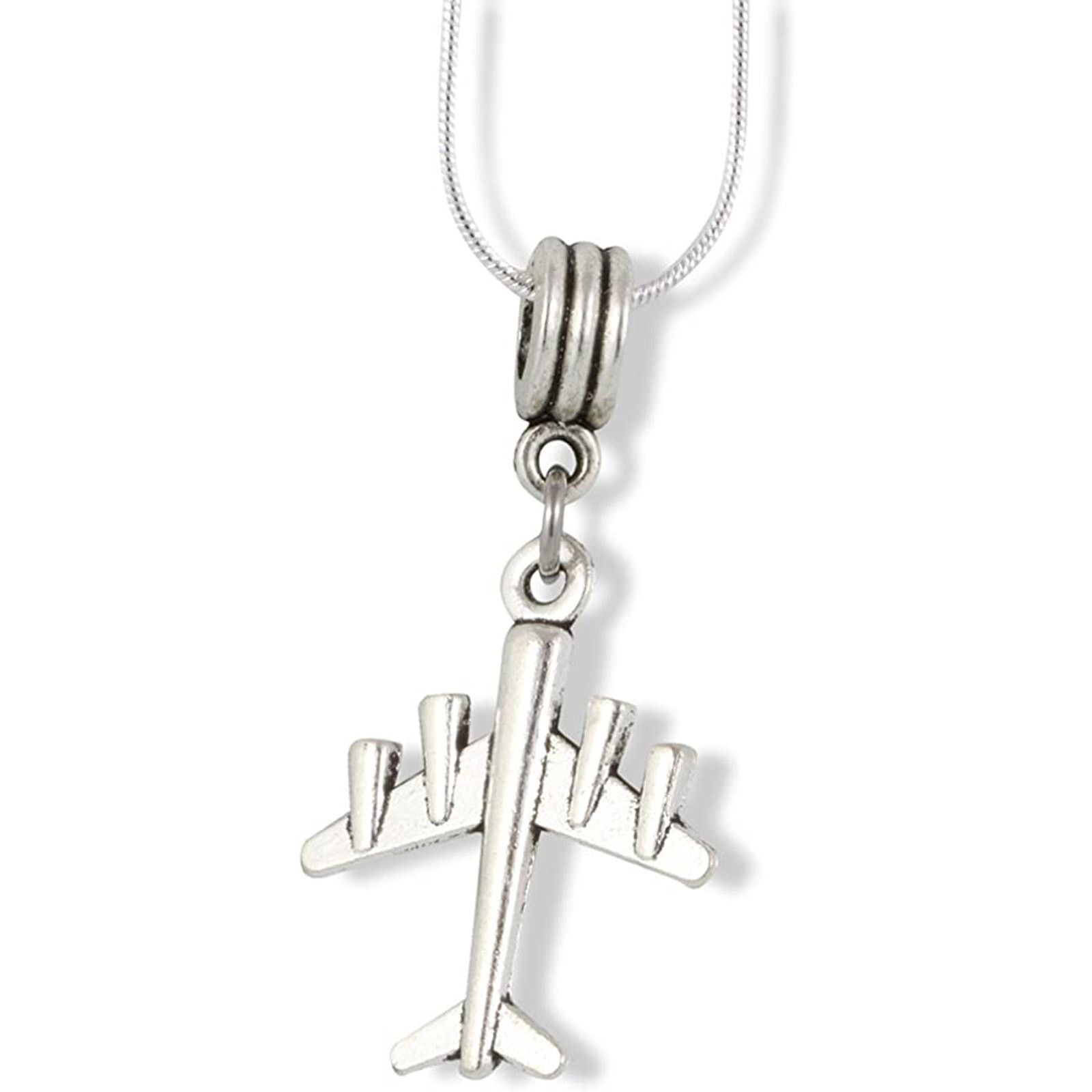 & Other Stories Airplane with 4 engines Charm Snake Chain Necklace Size ONE SIZE - 1 Thumbnail