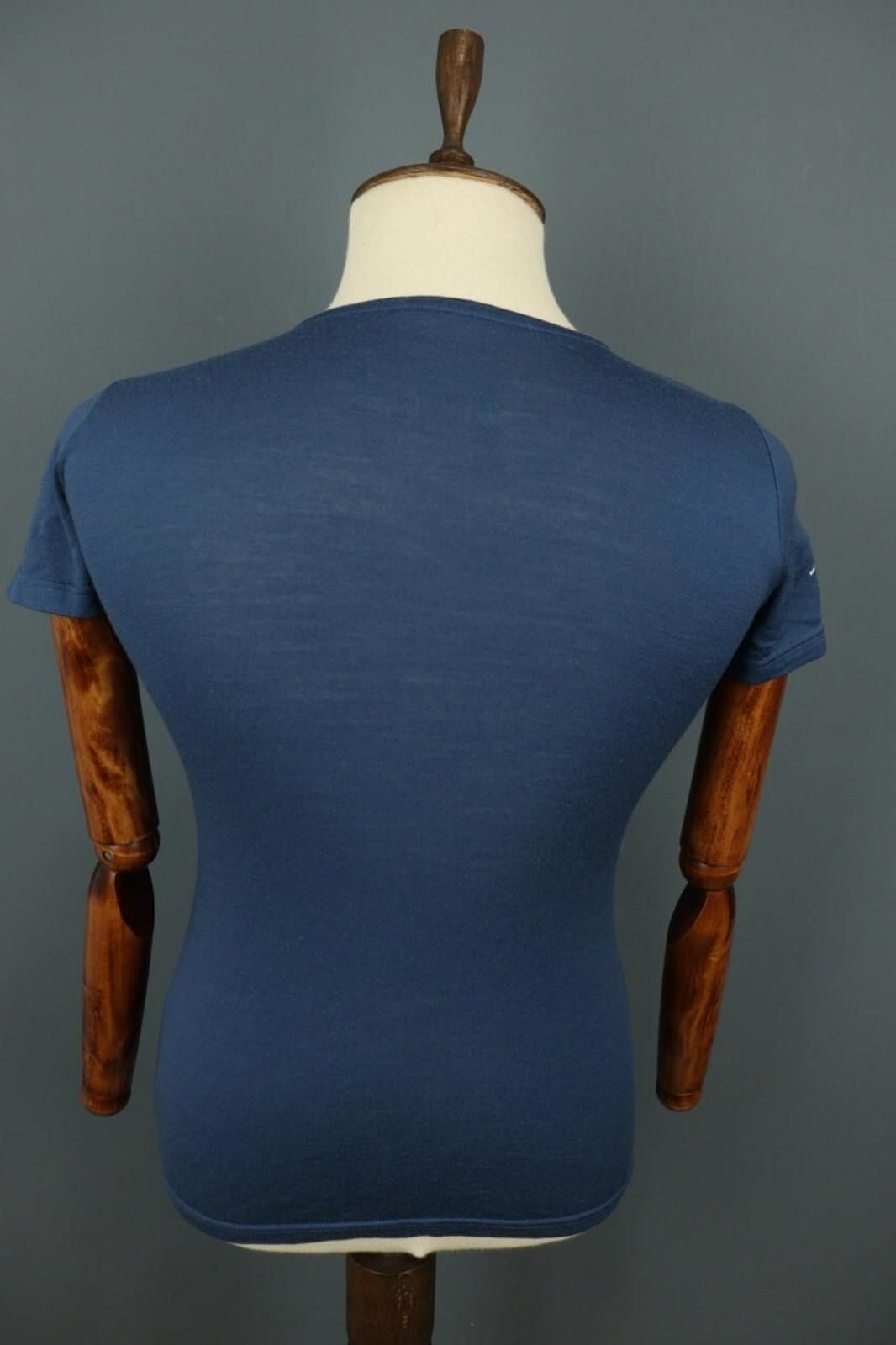 ORTOVOX Ortovox Blue Big Logo Wool Short Sleeve T-Shirt Size M Size US M / EU 48-50 / 2 - 7 Thumbnail