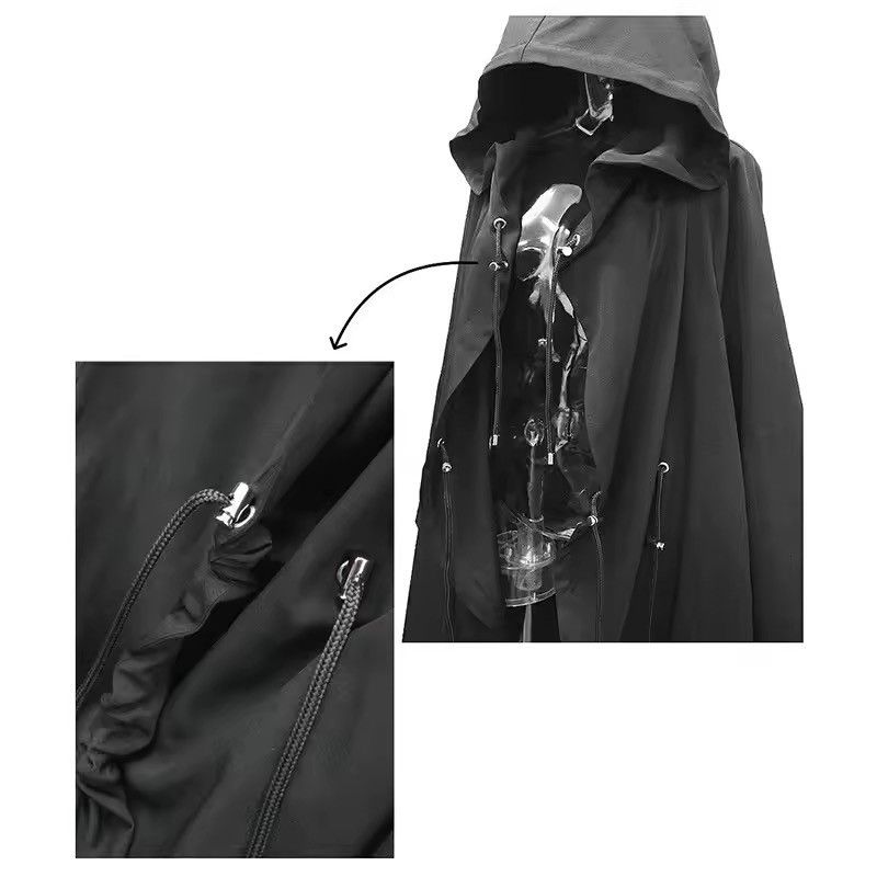 Japanese Brand Hip Hop Punk Trench Coat Hooded Cloak Size US L / EU 52-54 / 3 - 5 Thumbnail
