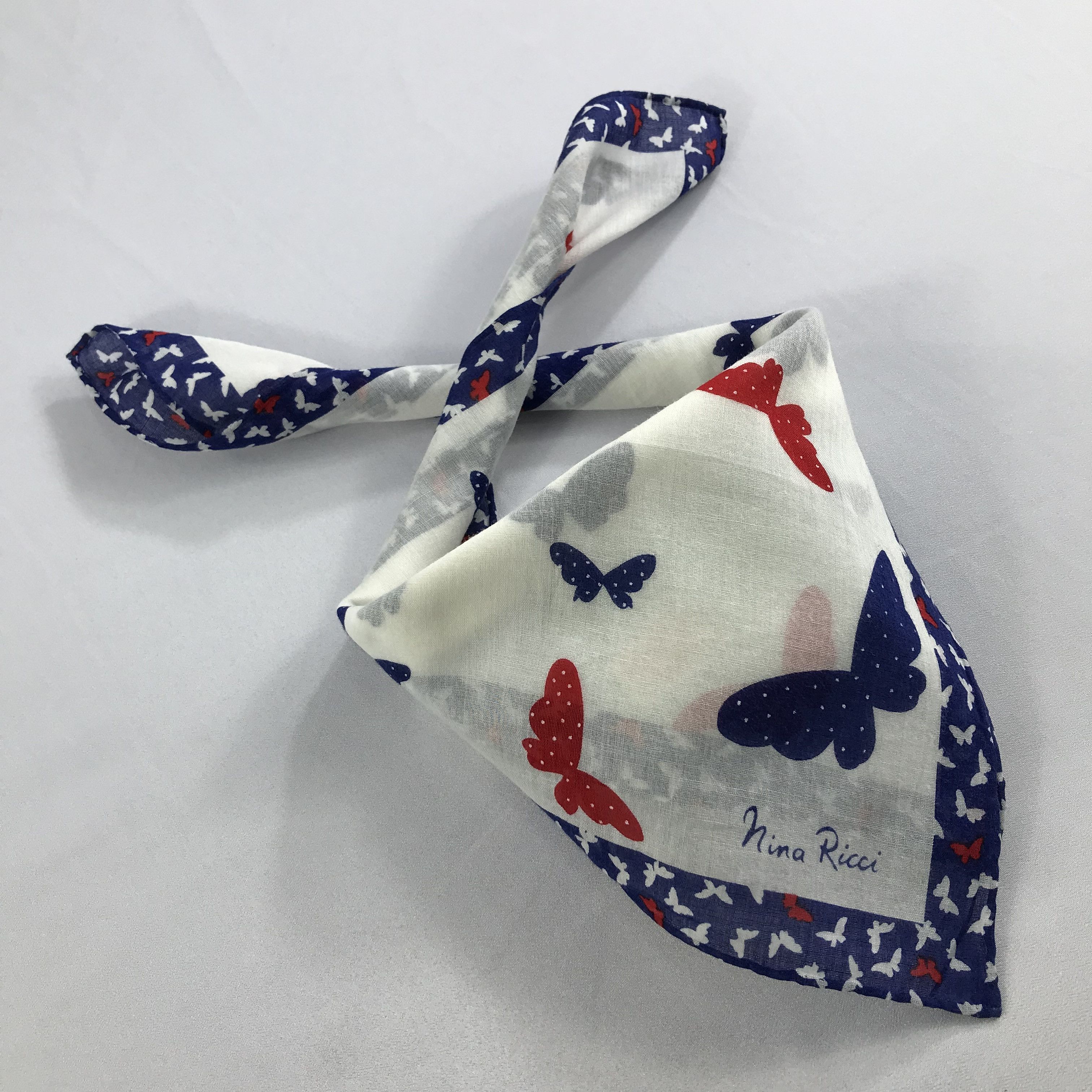 Nina Ricci × Vintage Nina Ricci Bandana / Handkerchief / Neckerchief - S2607 Size ONE SIZE - 4 Thumbnail