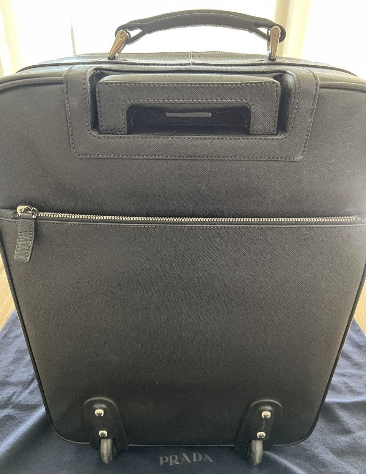 Prada Saffiano Leather Travel Suitcase | Carry On Size ONE SIZE - 17 Thumbnail