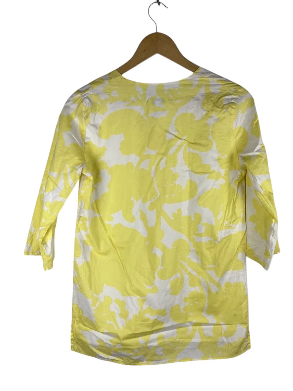 A.P.C. A.P.C. Rue De Fleurus Paris Yellow Floral Tunic Top Chic Size US S / EU 44-46 / 1 - 2 Thumbnail