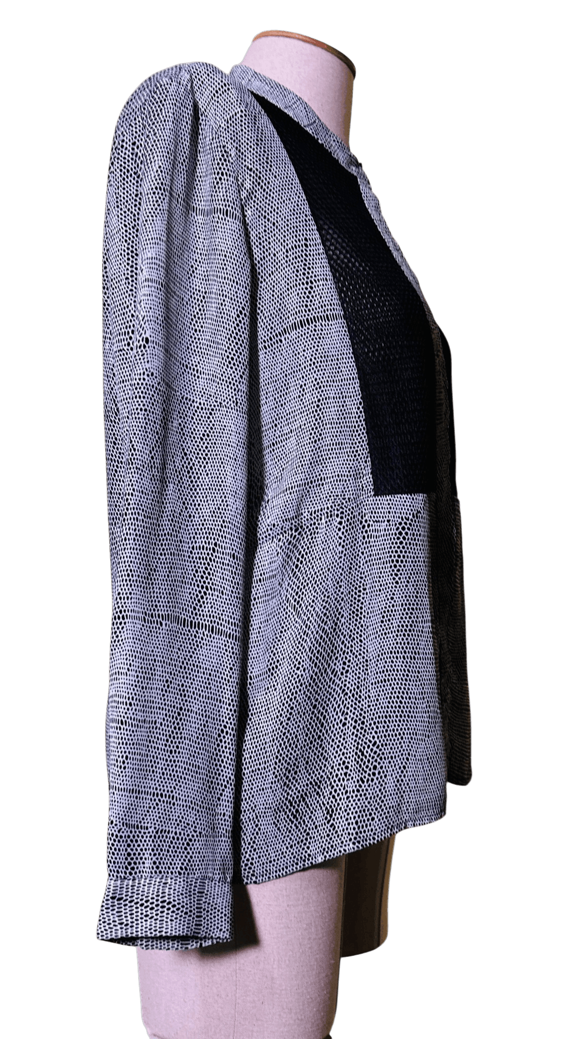 The Kooples Top Shirt Mesh Bleck/White Size L / US 10 / IT 46 - 3 Thumbnail