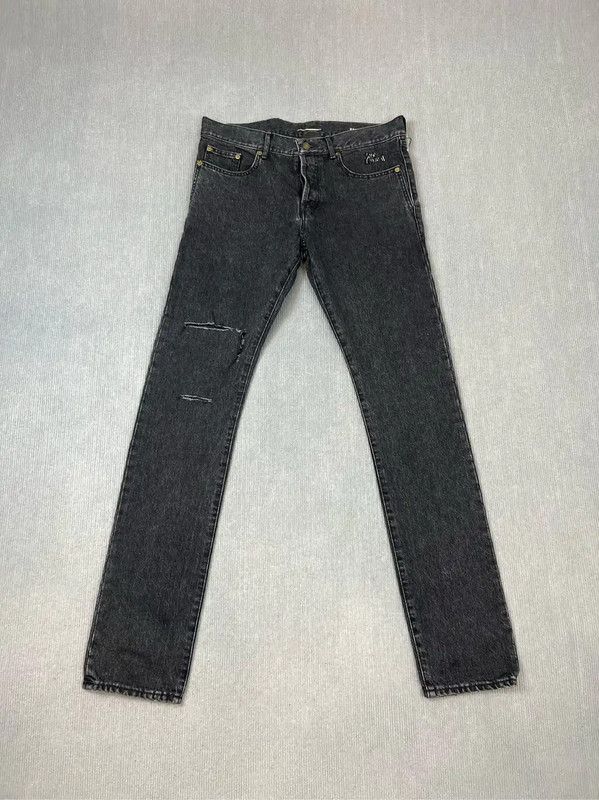 Yves Saint Laurent YSL Black Denim Women's Jeans Size M 0089 Size 27" / US 4 / IT 40 - 1 Thumbnail