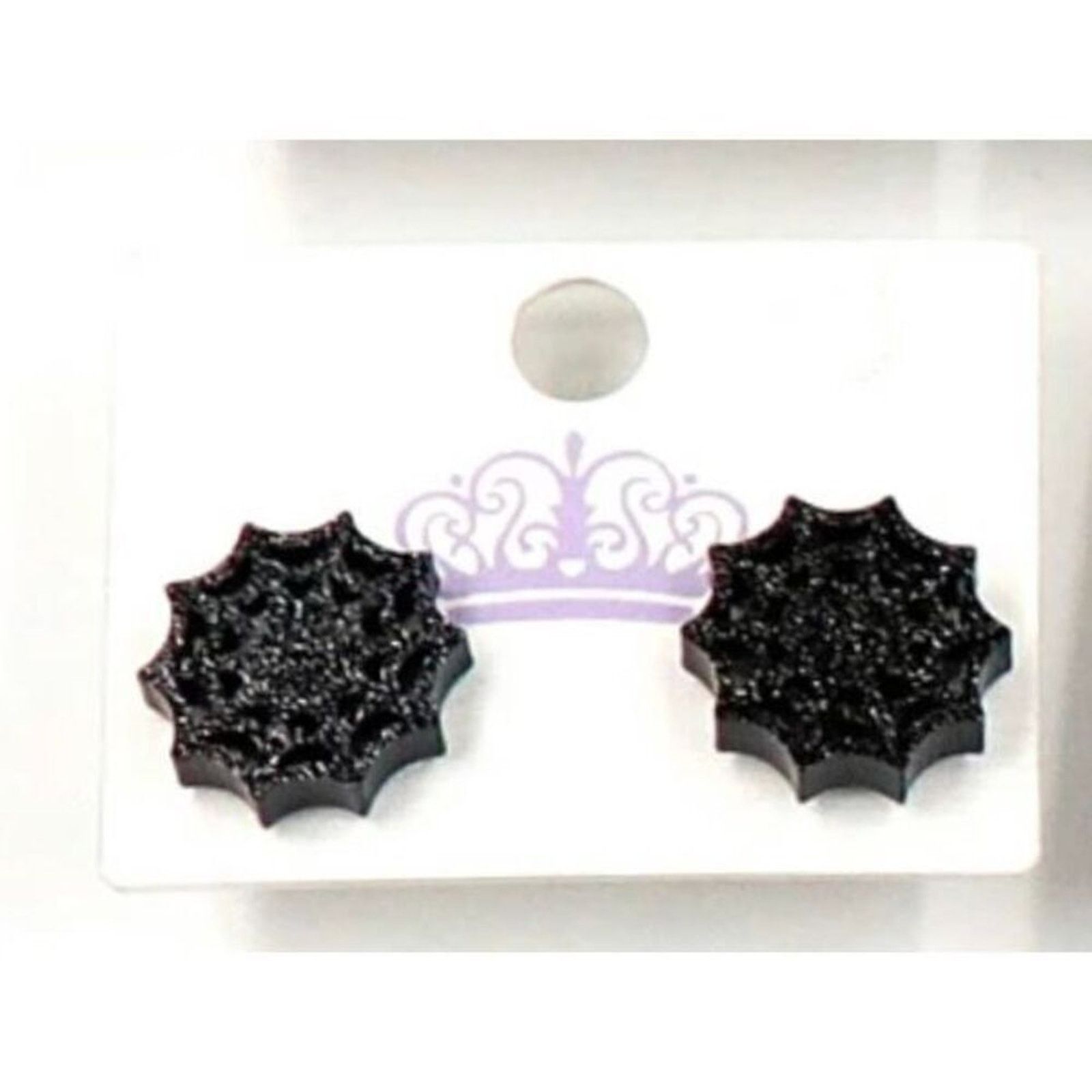 Other Halloween Black Glitter Spider Web Earrings | Sz OS, NWOT Size ONE SIZE - 5 Thumbnail