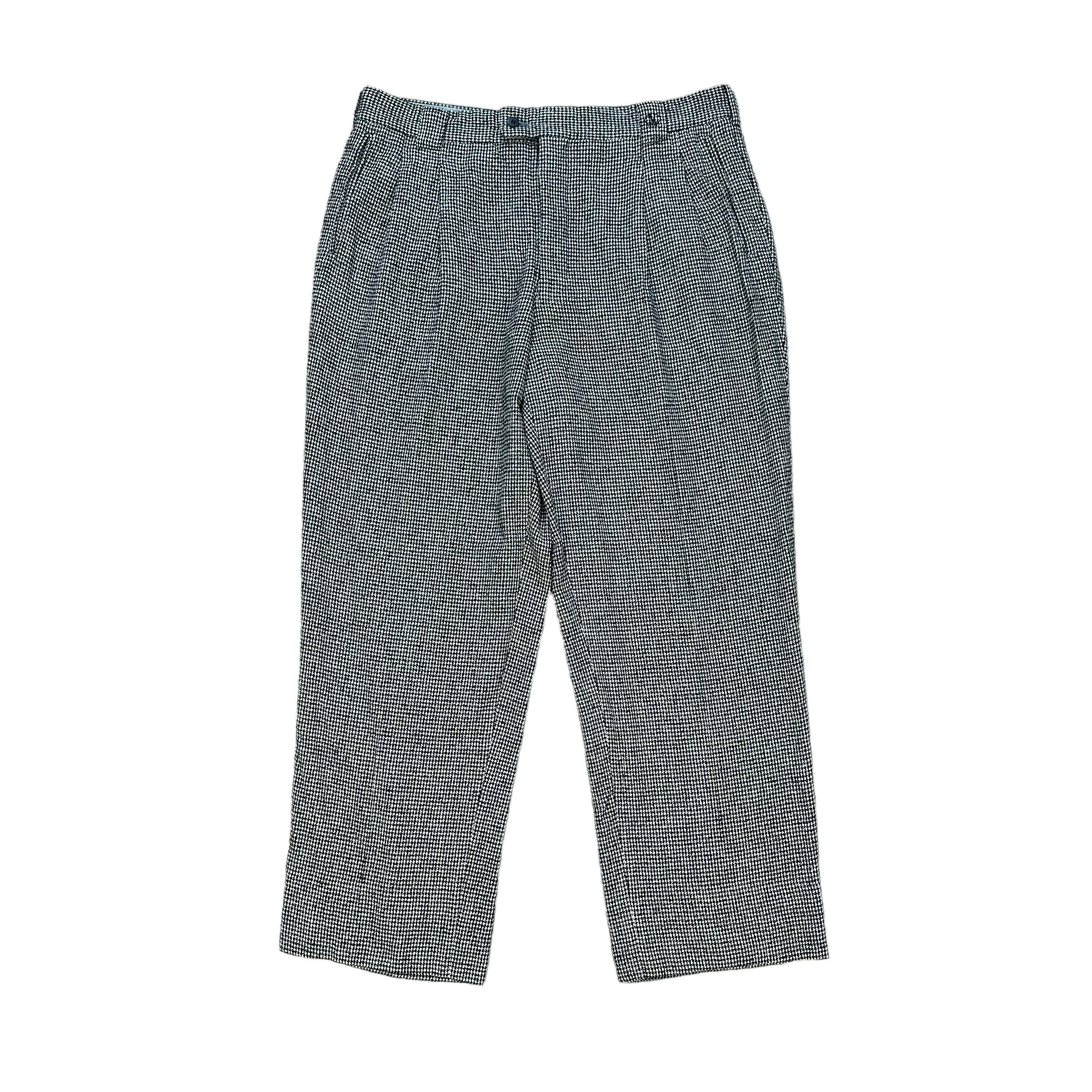 Valentino VALENTINO SPORT HOUNDSTOOTH WOOL TROUSERS #7894-188 Size US 36 / EU 52 - 1 Thumbnail