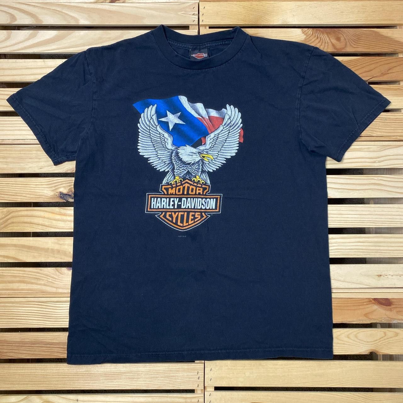 Harley Davidson Harley Davidson Stafford, TX 2011 Black Biker Tee Size Large Size US L / EU 52-54 / 3 - 1 Thumbnail
