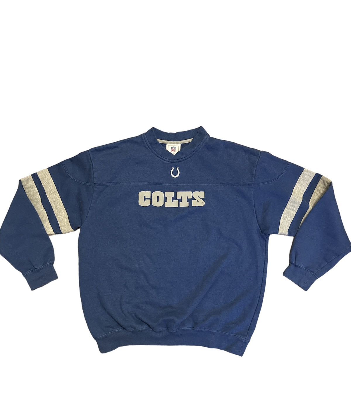 CustomCat Indianapolis Colts Vintage NFL Crewneck Sweatshirt Black / XL