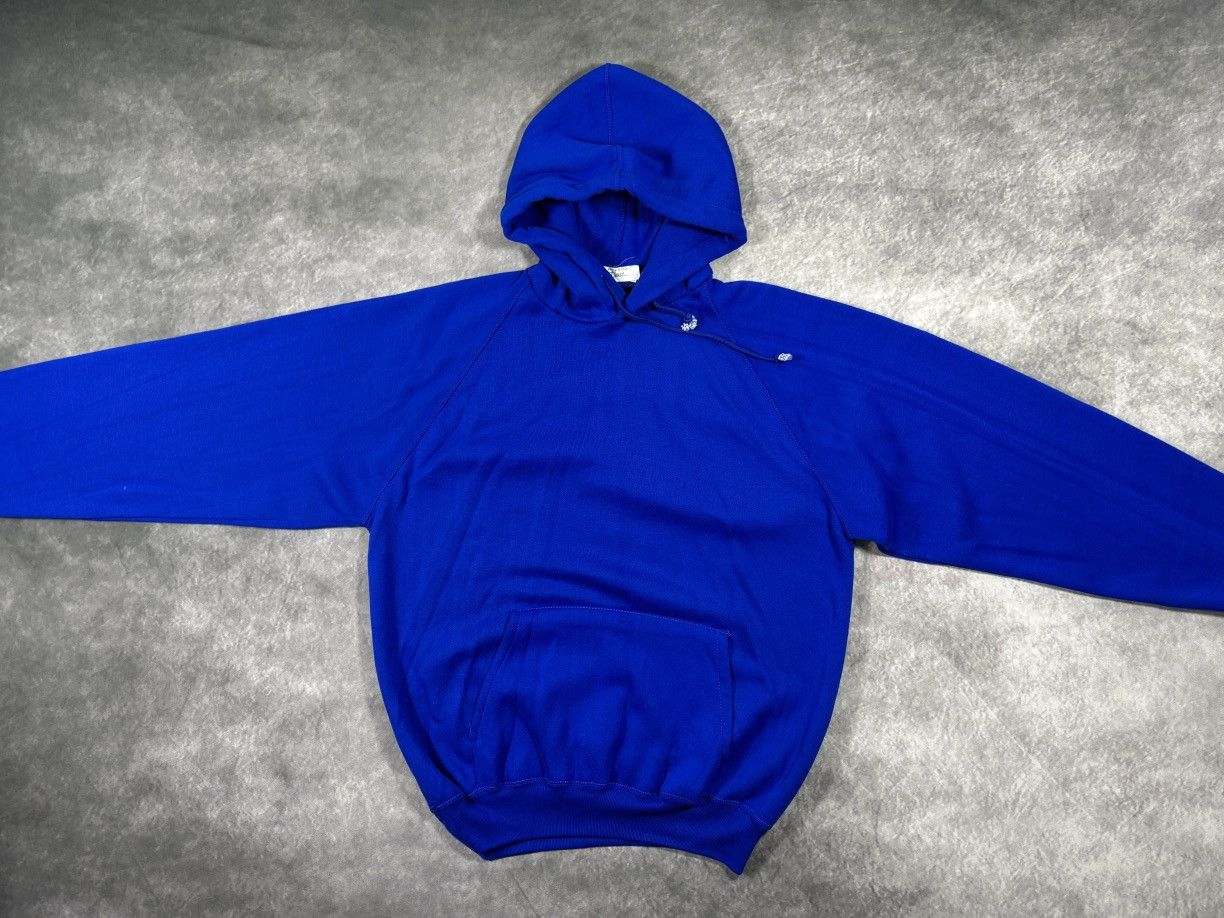 Vintage 1980s Hoodie Vintage Blank Sweatshirt Pullover Raglan Champ Size US M / EU 48-50 / 2 - 14 Thumbnail
