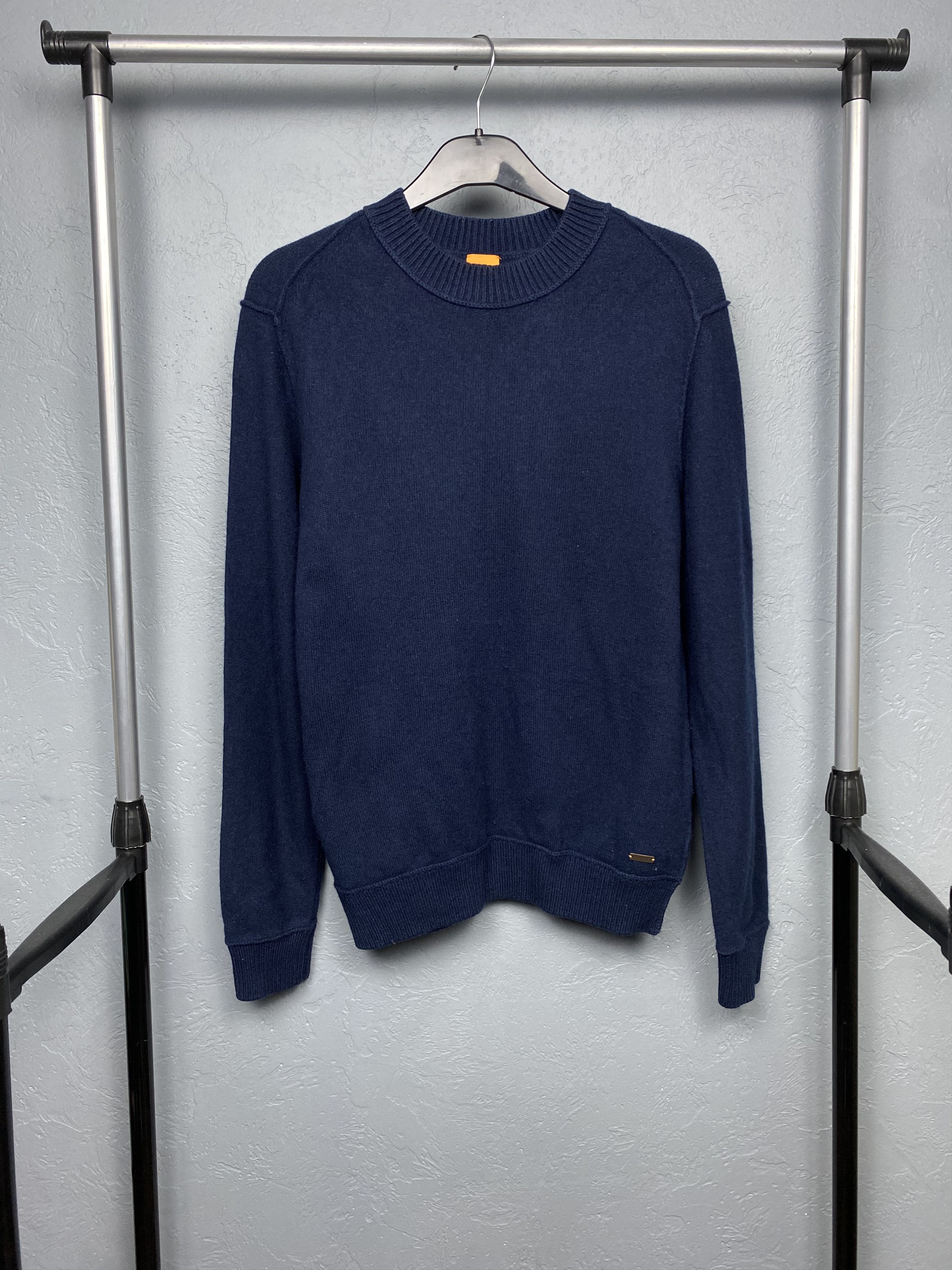 Hugo Boss × Vintage Hugo Boss Vintage Mens Wool Knit Sweater Size US M / EU 48-50 / 2 - 1 Thumbnail
