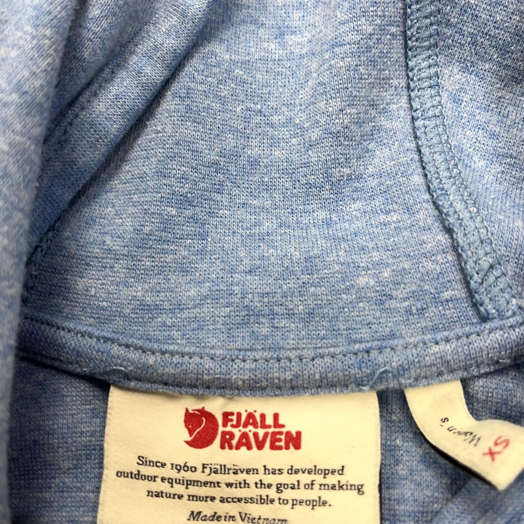 Vintage Fjallraven High Coast Hoodie Womens XS Blue Pullover Outdoor Hiking Lightweight Hooded Pockets All Seasons Size XS / US 0-2 / IT 36-38 - 4 Thumbnail