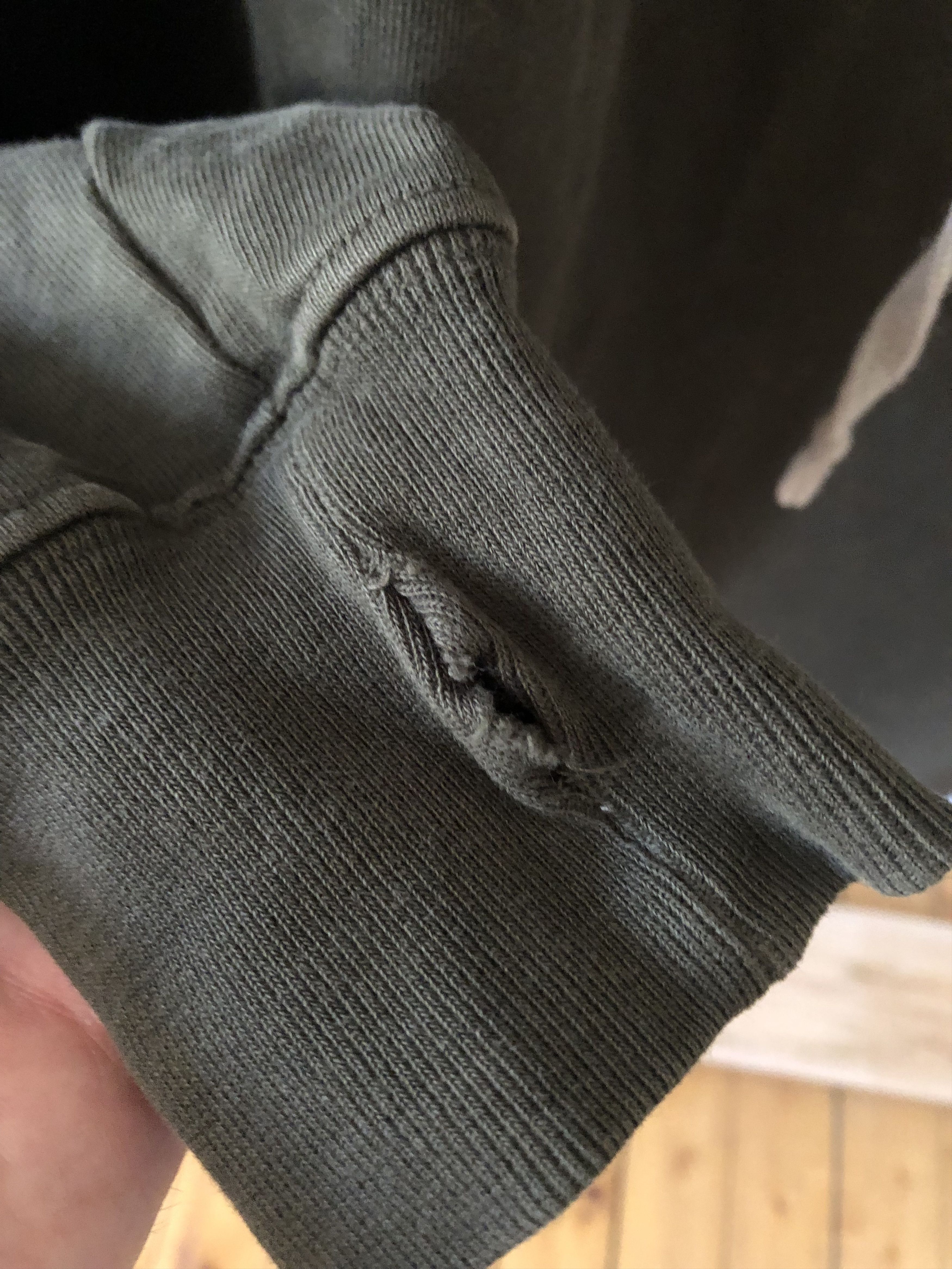 Rick Owens Drkshdw Rich Owens Drkshdw long hoodie, dark green Size US M / EU 48-50 / 2 - 6 Thumbnail