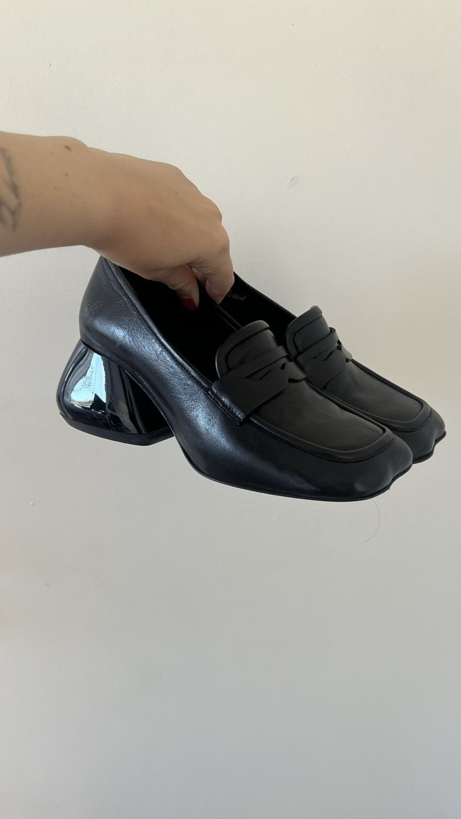 John Fluevog JOHN FLUEVOG PROWESS BEE PENNY LOAFER HEELS Size US 8 / IT 38 - 3 Thumbnail