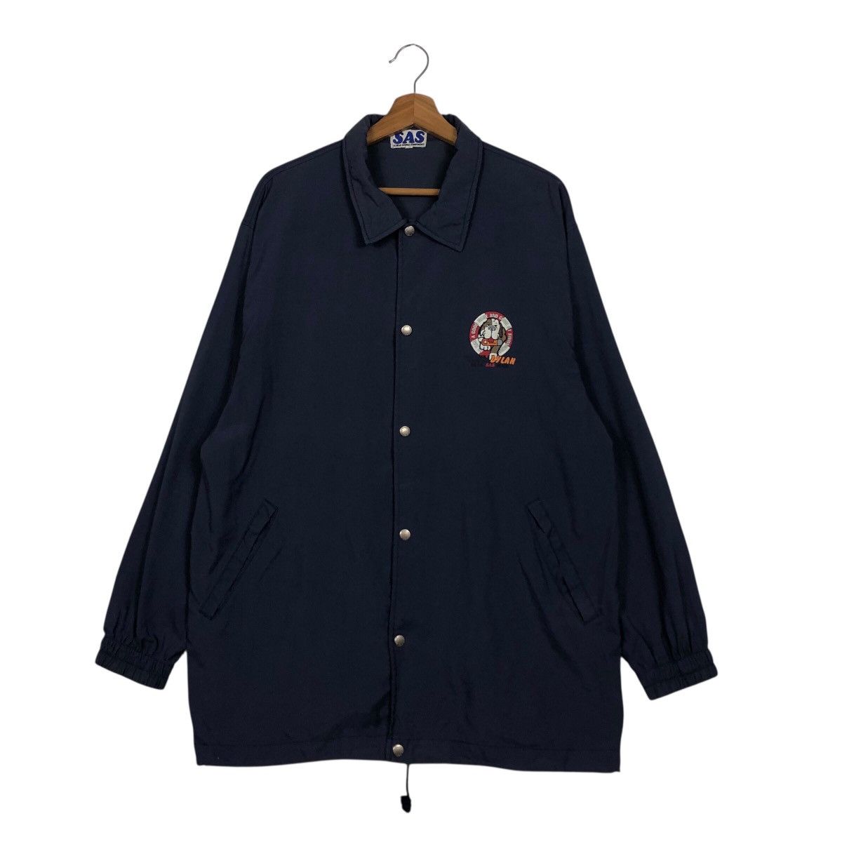 Japanese Brand 📌Vintage Coach Jacket SAS Big Logo Cartoon Embroidery Size US L / EU 52-54 / 3 - 2 Thumbnail