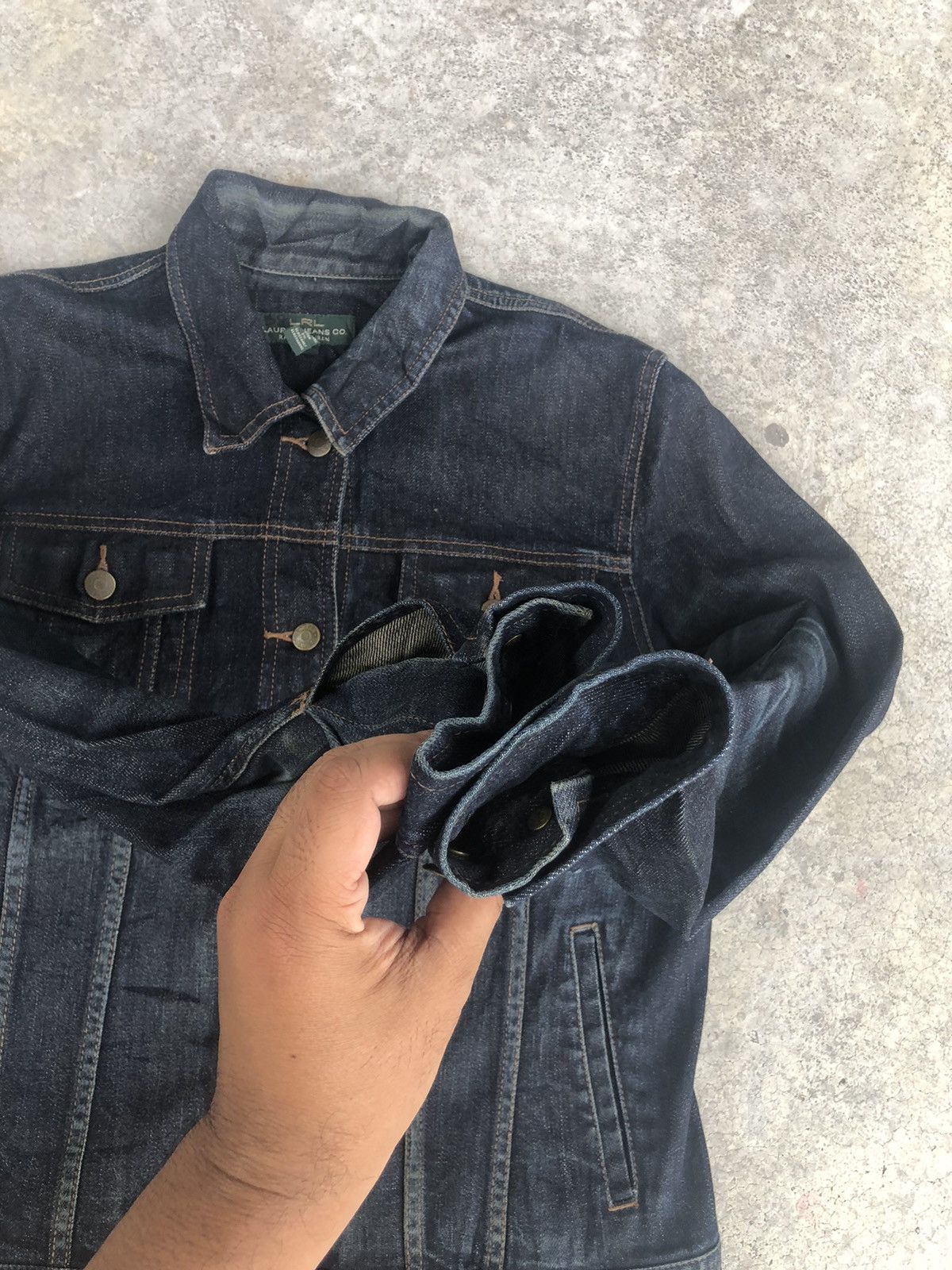 Lauren Ralph Lauren Ralph Lauren Denim Jacket Distressed Denim Size US L / EU 52-54 / 3 - 15 Thumbnail