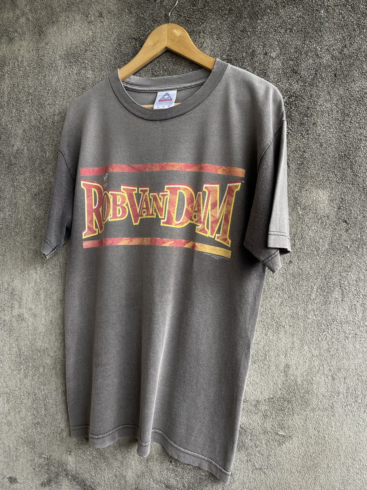 Vintage SUN FADED🔥Rare🔥Vintage WWF Rob Van Dam T Shirt Size US M / EU 48-50 / 2 - 5 Thumbnail
