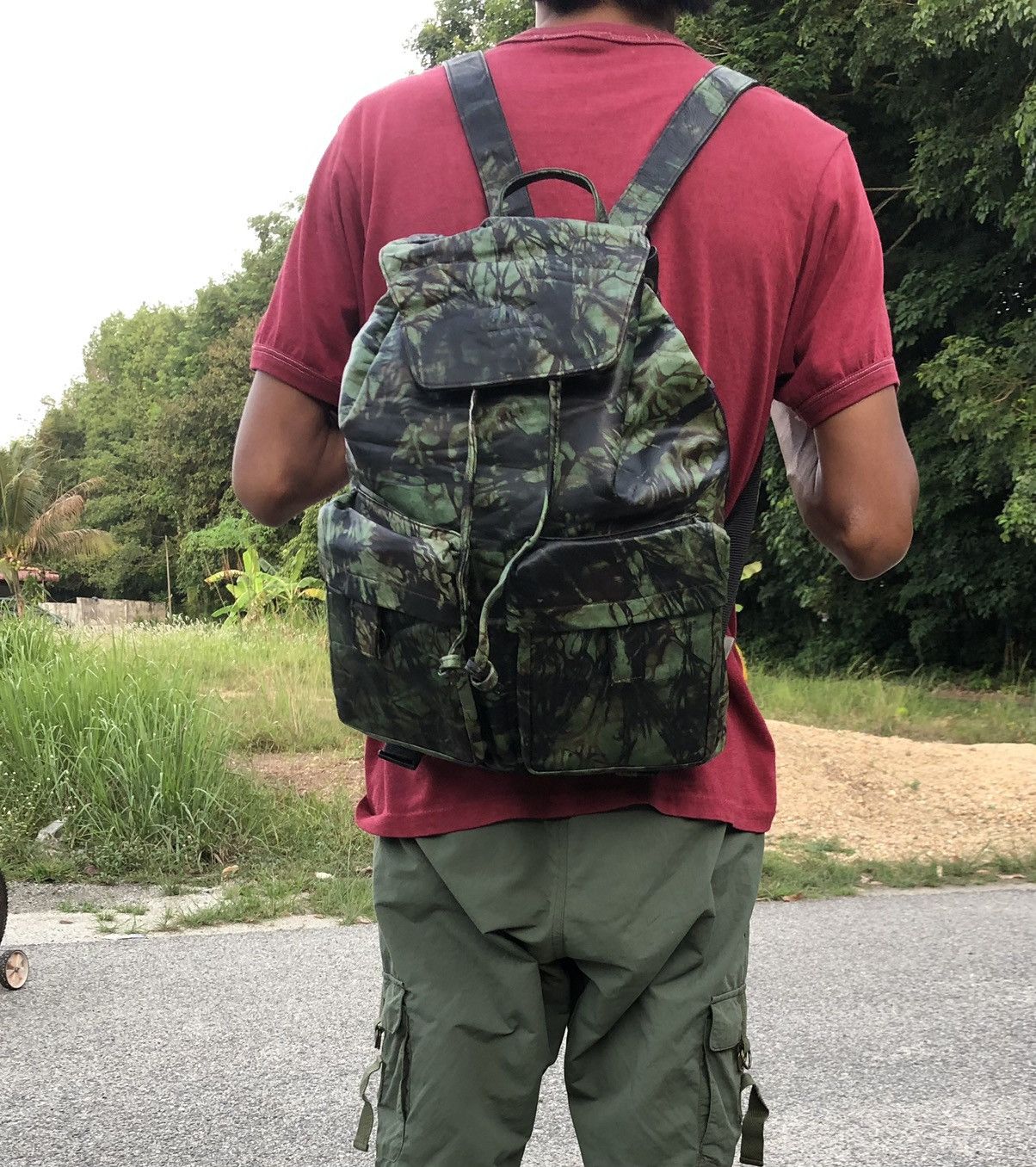 Jean Paul Gaultier VINTAGE JEAN PAUL GAULTIER CAMO STYLE LEATHER BACKPACK Size ONE SIZE - 4 Thumbnail