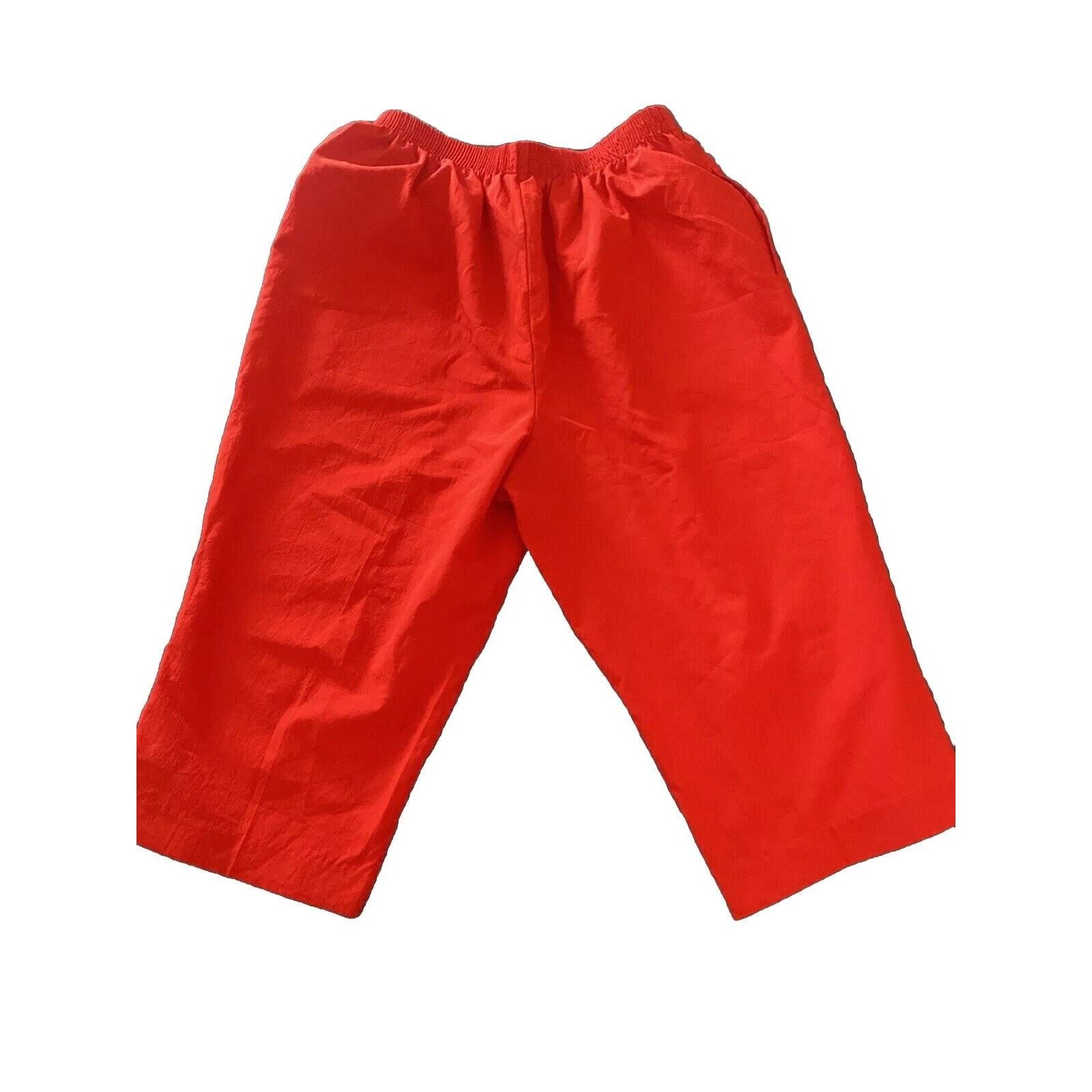 & Other Stories Women's M Petite Red Elastic Waist Capri Pants BonWorth Size 32" / US 10 / IT 46 - 2 Thumbnail