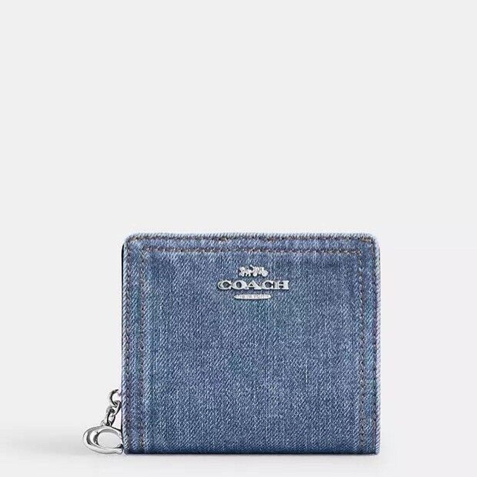 Coach NWT Coach CAP07 Snap Wallet In denim/Silver/Indigo Size ONE SIZE - 3 Thumbnail