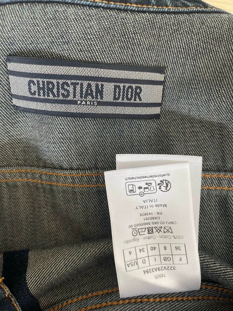 Dior Dior 24ss letter denim jacket Size XS / US 0-2 / IT 36-38 - 3 Thumbnail