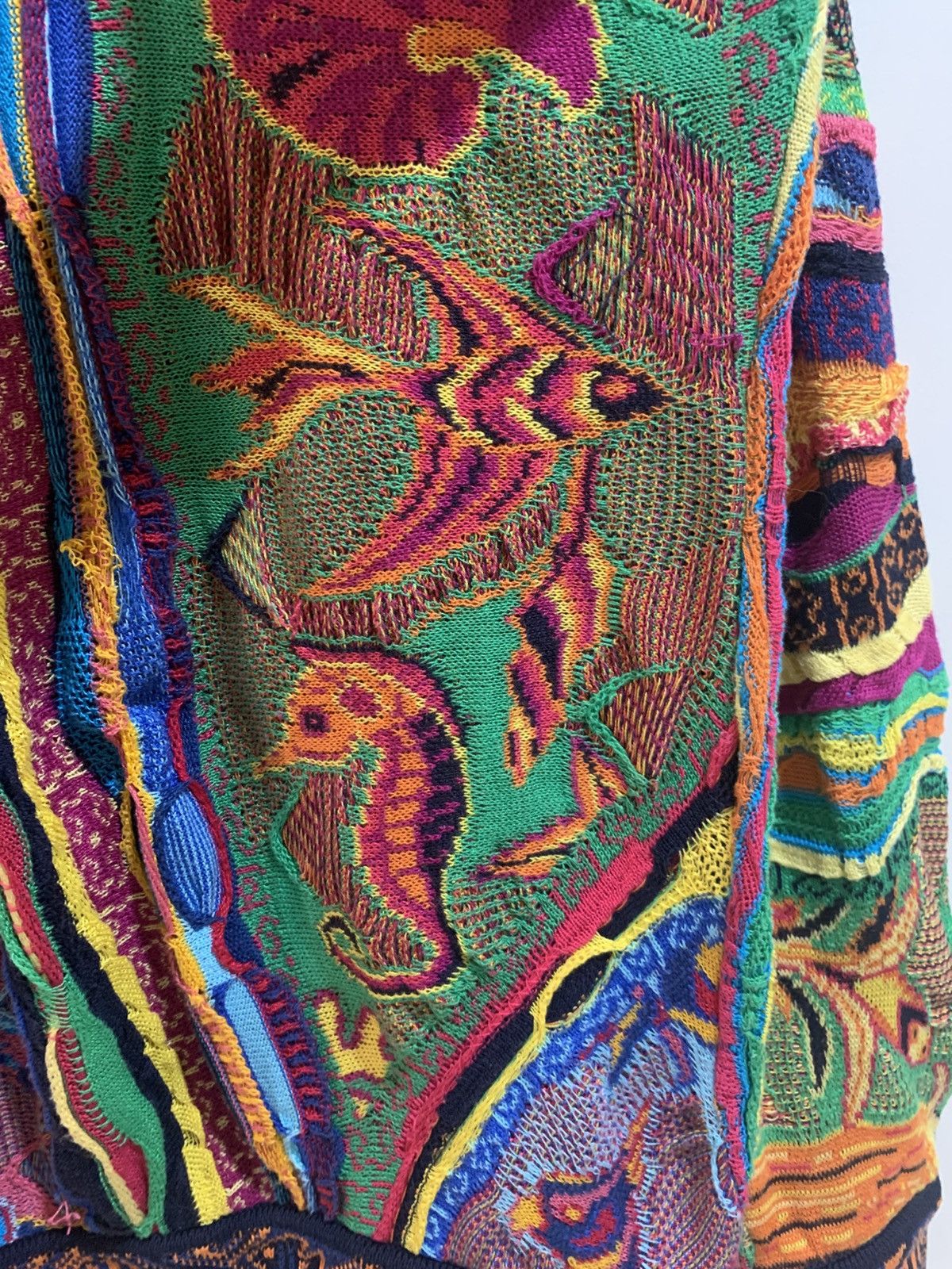 Coogi Tropical Fish Birds Flowers Coogi Sweater Large Size US L / EU 52-54 / 3 - 8 Thumbnail