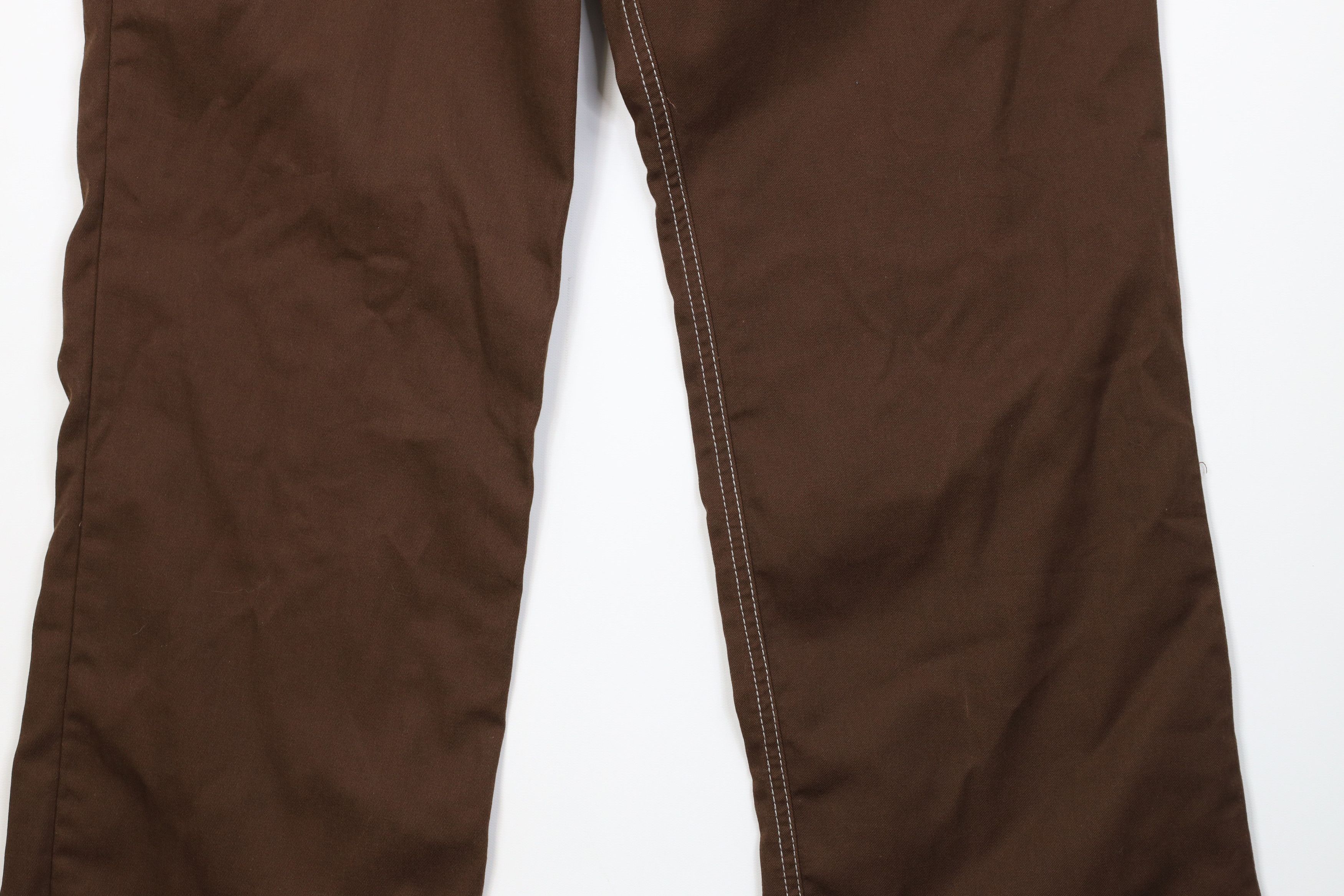 Vintage Vintage 90s Y2K Kikwear Wide Leg Skateboard Pants Brown USA Size US 34 / EU 50 - 4 Thumbnail