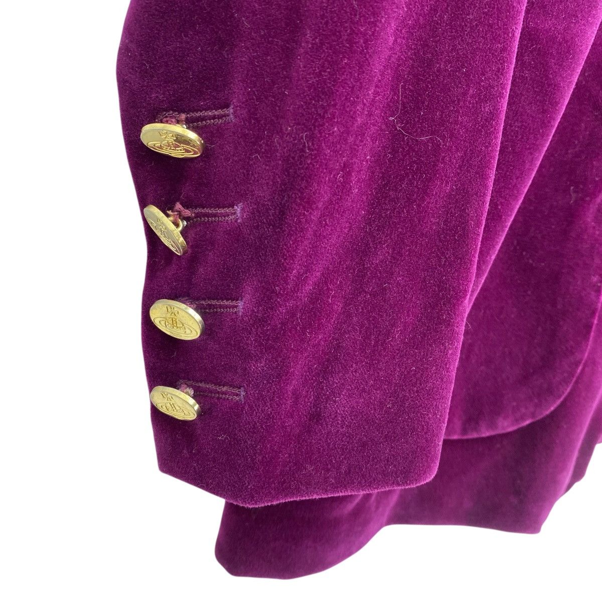Vivienne Westwood 🔥Vintage Vivienne Westwood Velvet Double Breasted Jacket Size M / US 6-8 / IT 42-44 - 6 Thumbnail