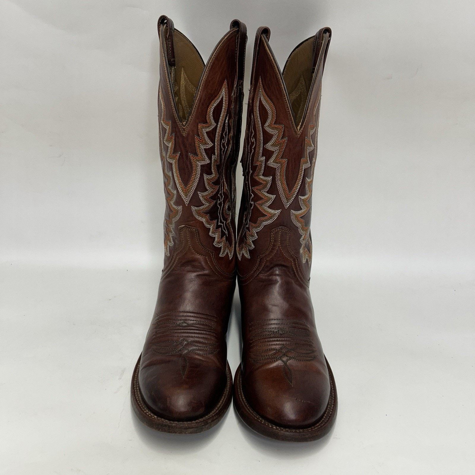 Lucchese Lucchese Shark Skin Square Toe Cowboy Boots “Brown” Size US 8 / EU 41 - 2 Thumbnail