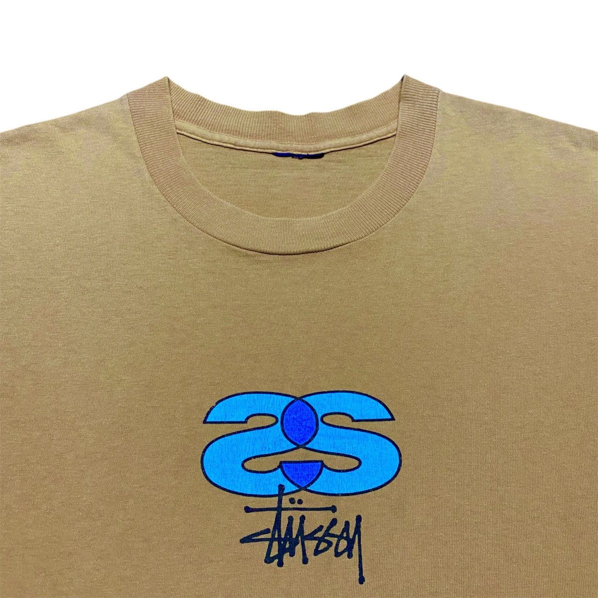 Stussy × Vintage Rare‼️🔥Vintage Stussy Center Logo Single Stitch T-Shirt Size US S / EU 44-46 / 1 - 3 Thumbnail