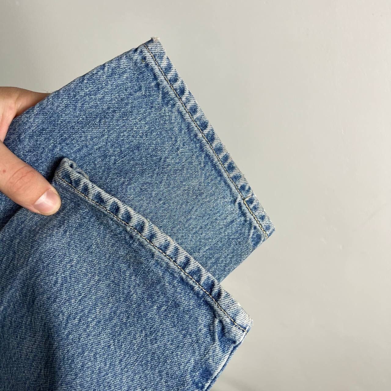 Edwin Crazy Vintage Edwin Denim Slim Baby Blue Jeans Y2k Size US 31 - 5 Thumbnail