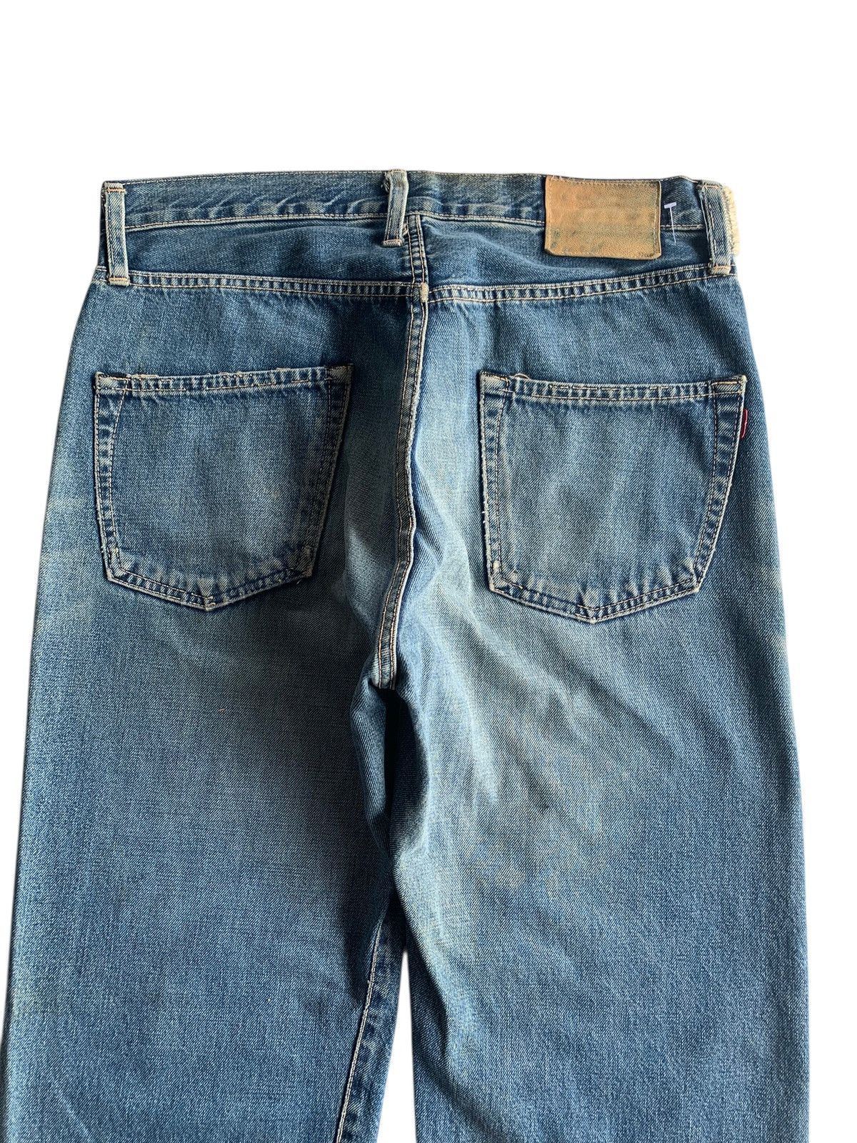 Japanese Brand × Kapital × Vintage SPELLBOUND DOMINGO SELVEDGE BUTTON FLY DISTRESSED DENIM Size US 32 / EU 48 - 8 Thumbnail