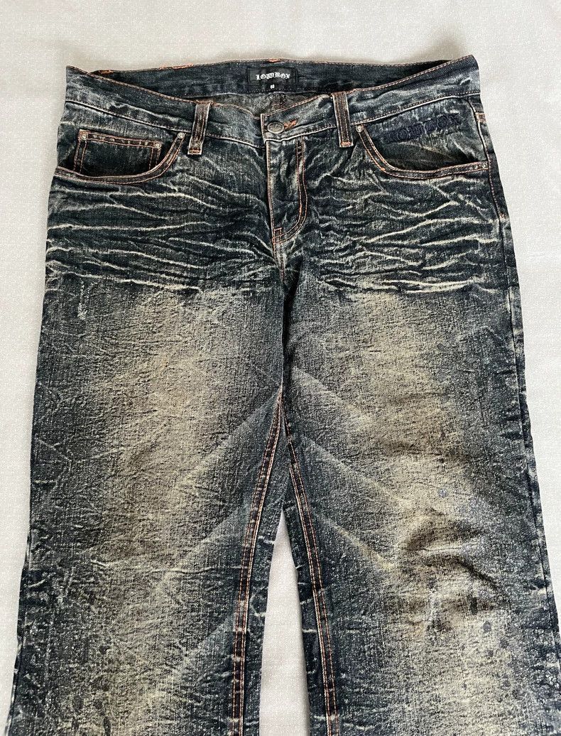 Yohji Yamamoto Vintage Distressed Denim Jeans with Unique Details-2506 Size 33" - 3 Thumbnail