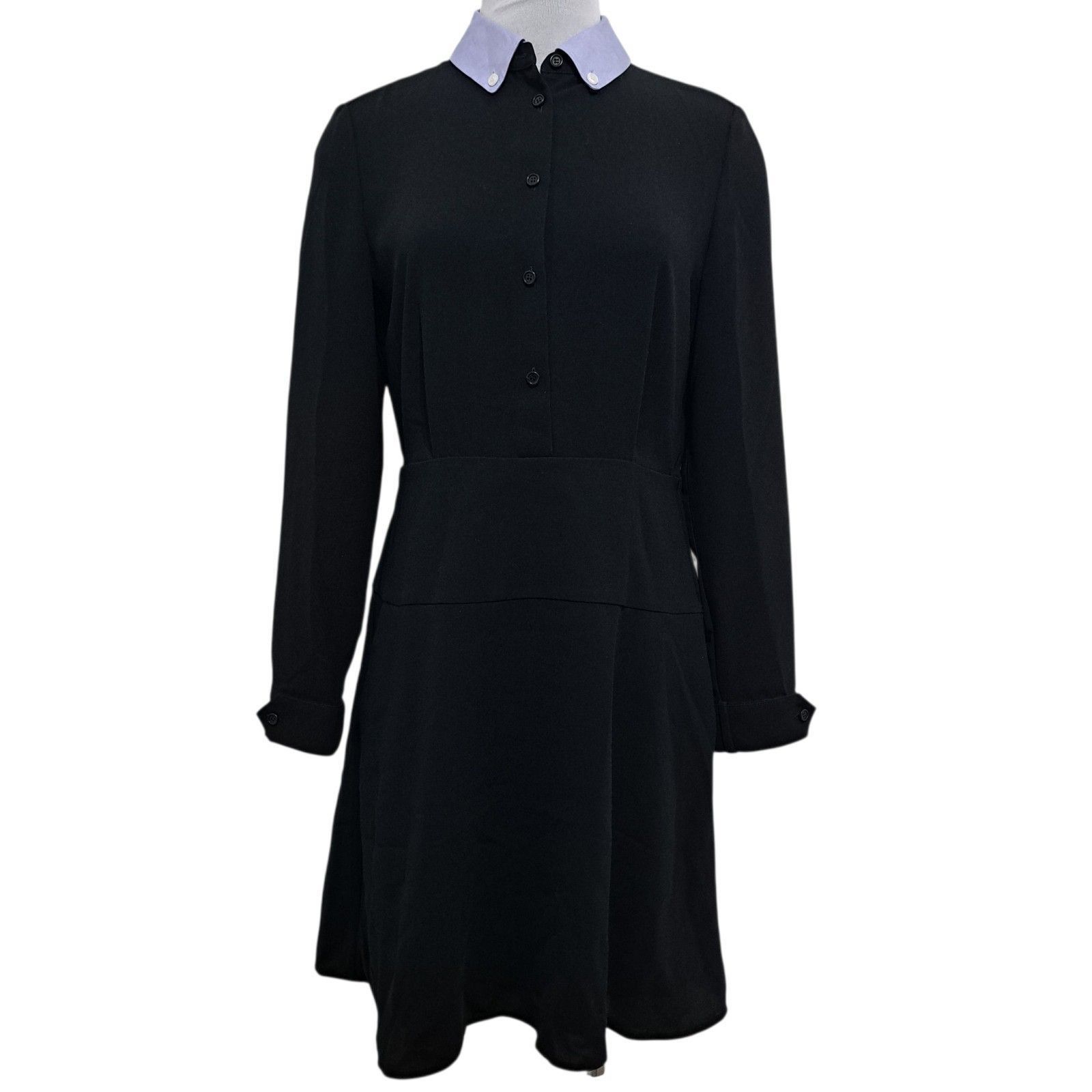 Coach Coach Removable Collar Button Front Flare Shirt Boho Goth Dr Size M / US 6-8 / IT 42-44 - 1 Thumbnail