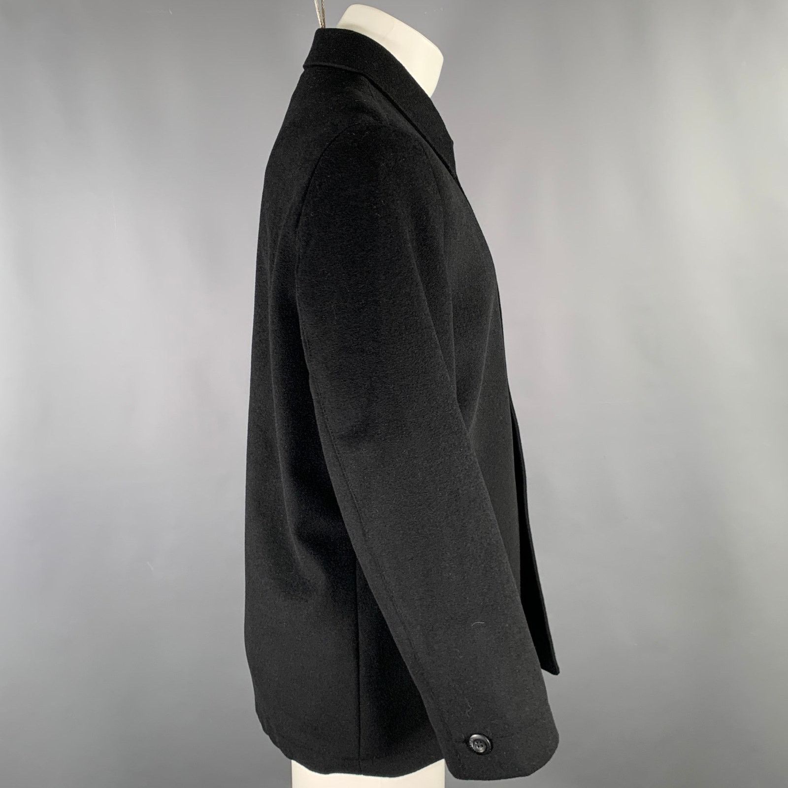 Other MARTELLO Black Wool Cashmere Polyamide Buttoned Jacket Size US M / EU 48-50 / 2 - 2 Thumbnail