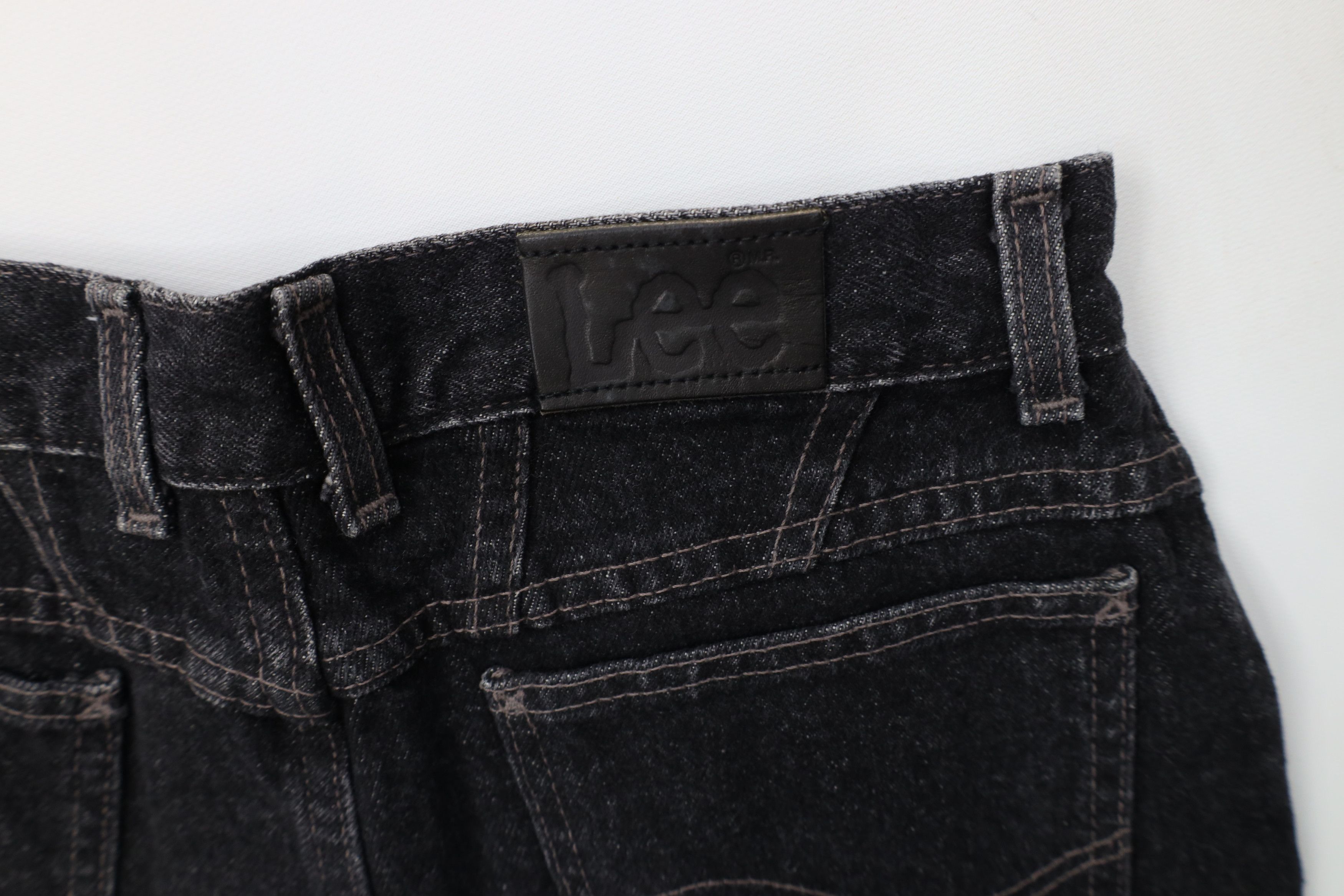 Lee Deadstock Vintage 90s Lee Fit Denim Jeans Black Pepper USA Size 36" / US 14 / IT 50 - 15 Thumbnail