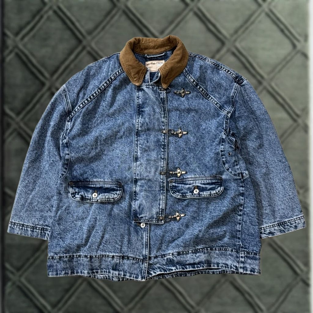 Vintage We The Free Coat Oversized Denim Barn Blue S Boys? Size S / US 4 / IT 40 - 1 Thumbnail