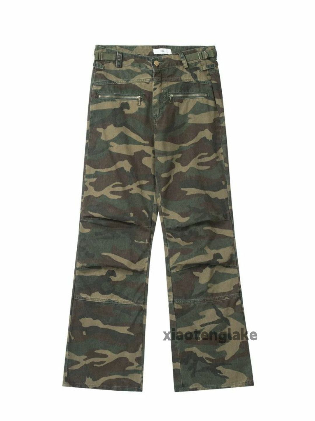 Designer × Japanese Brand × Vintage washed faded cleanfit yuppie bootcut camo cargo pants Size US 28 / EU 44 - 1 Thumbnail